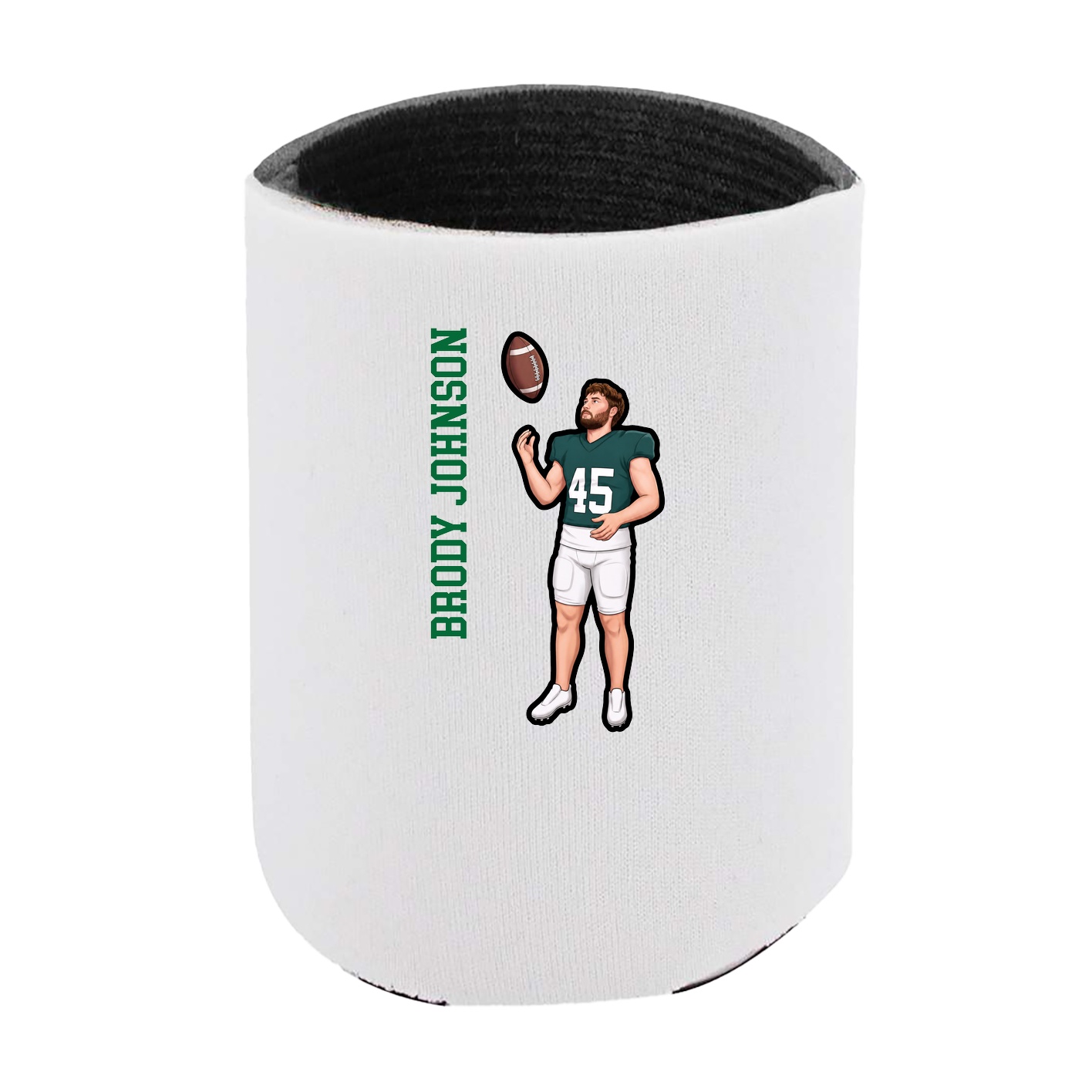 Can Holder — Name Vertical in White