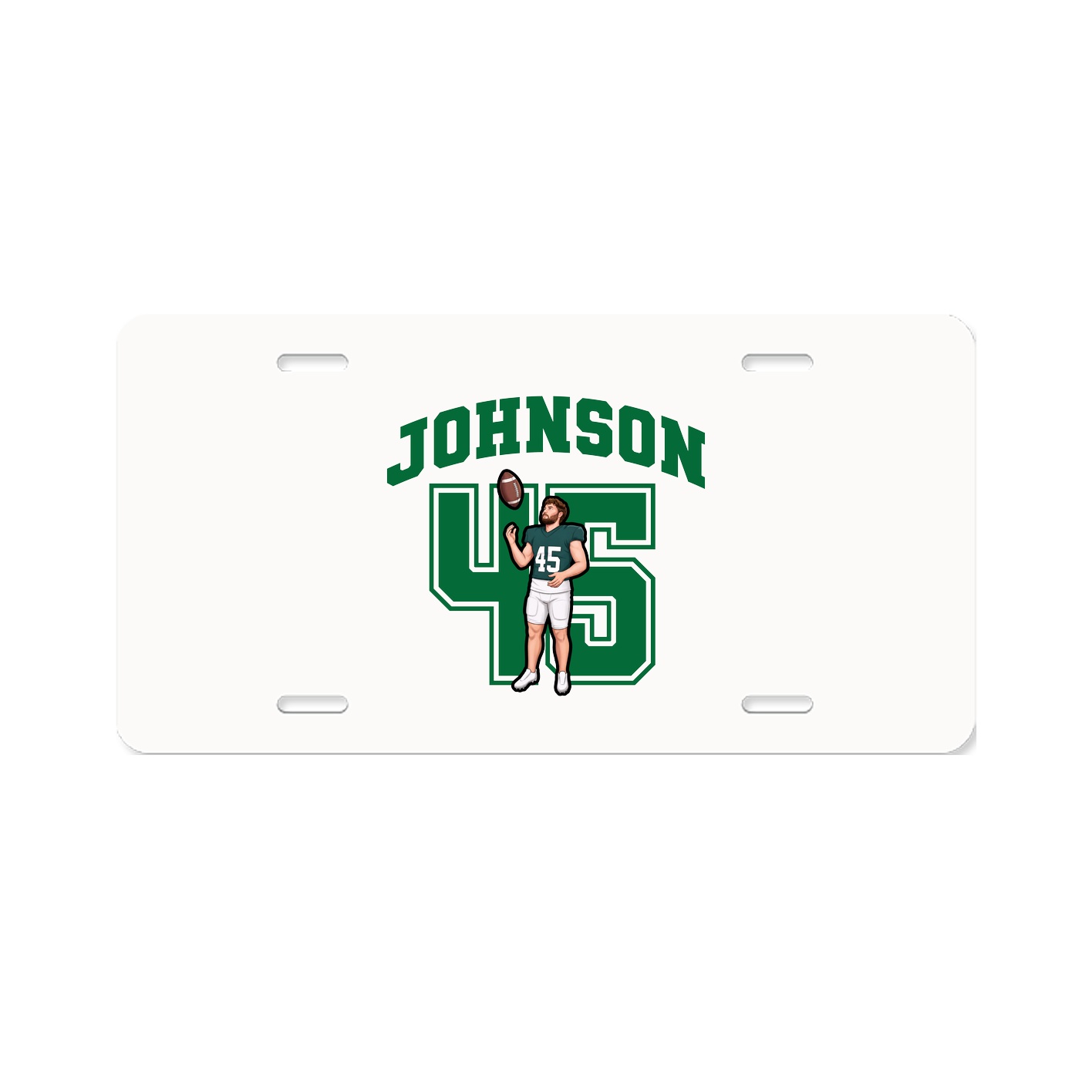 License Plate — Number in Classic