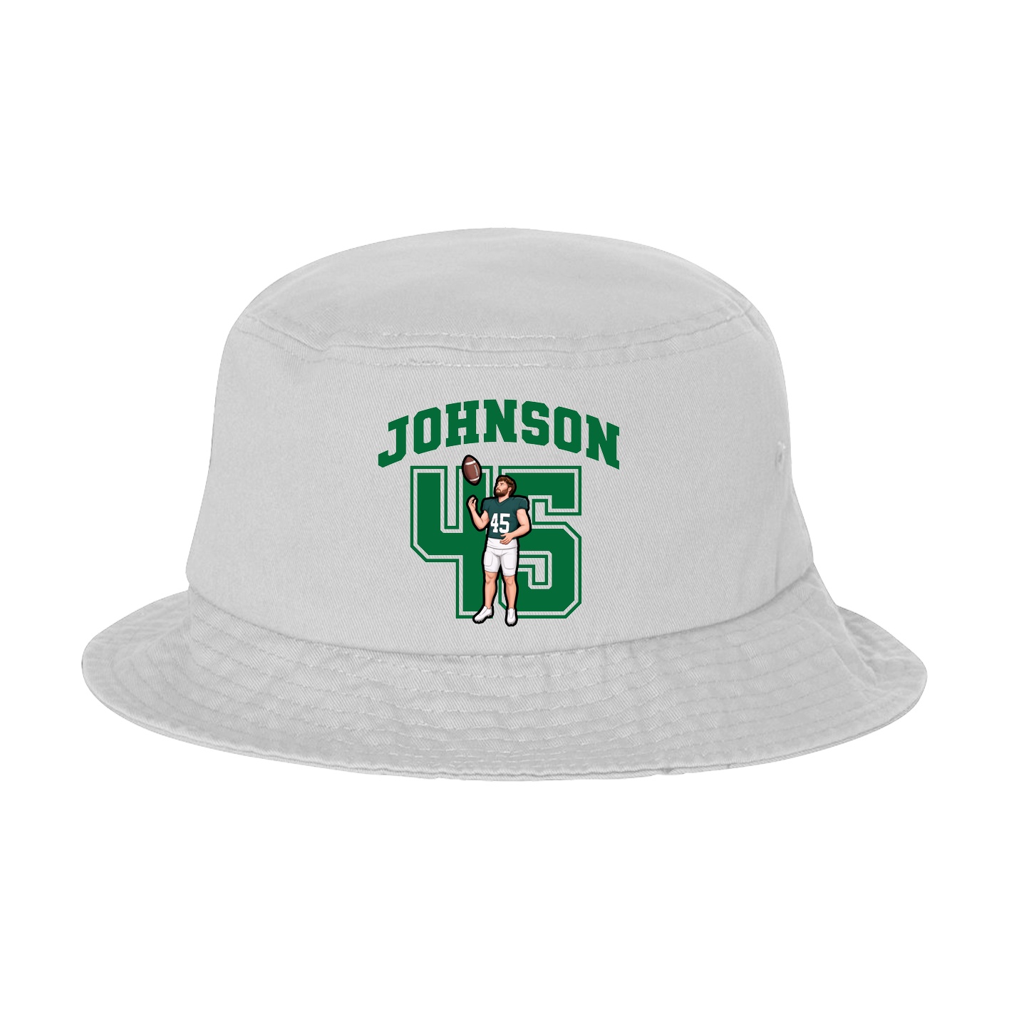 Bucket Cap — Number in White