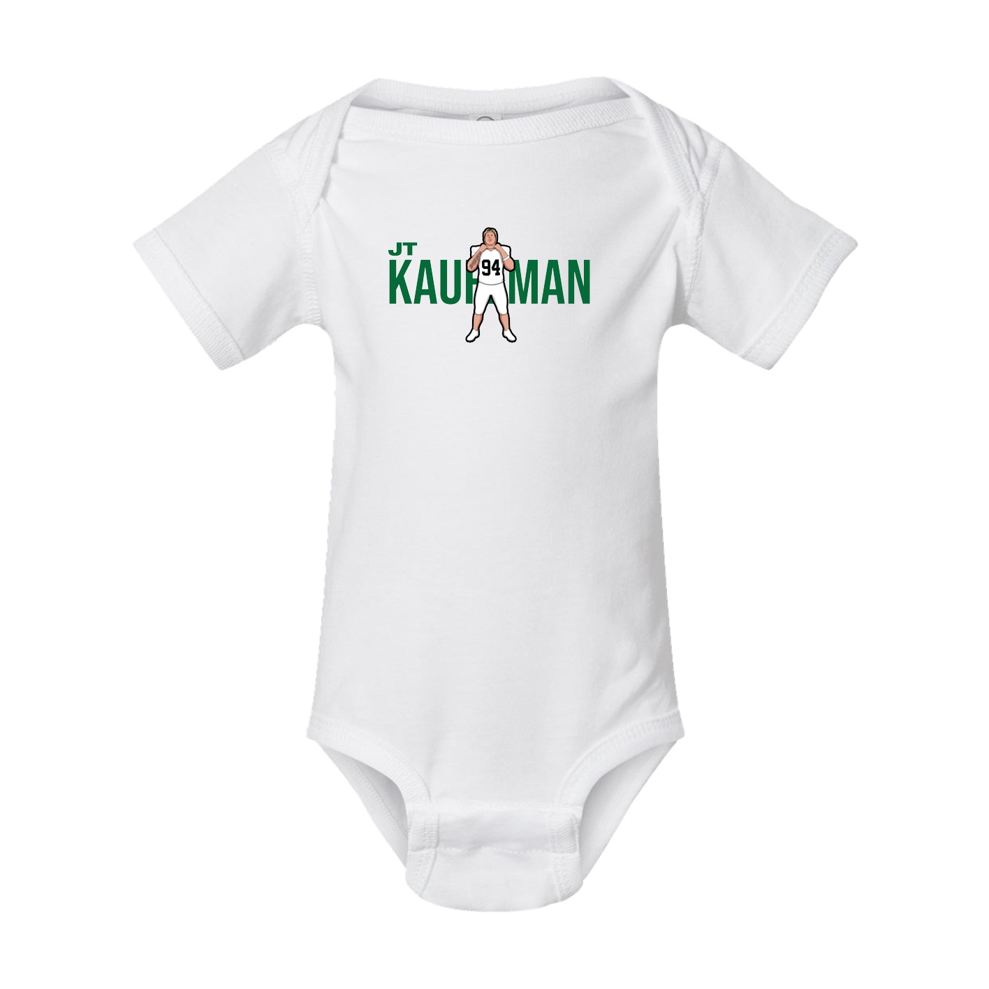 Baby Onesie — Player Name in White