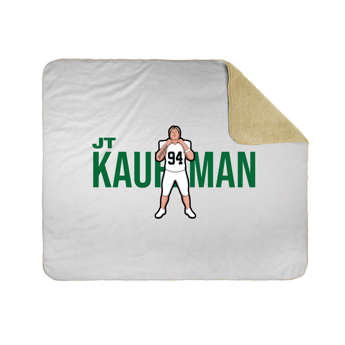 Throw Blanket — Player Name in White