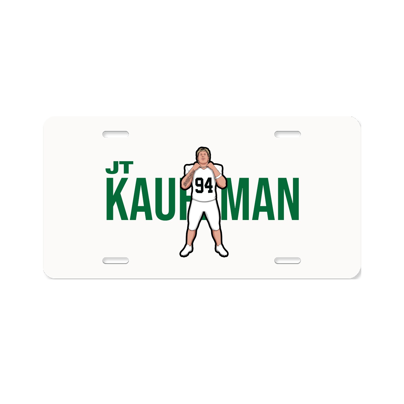 License Plate — Player Name in Classic