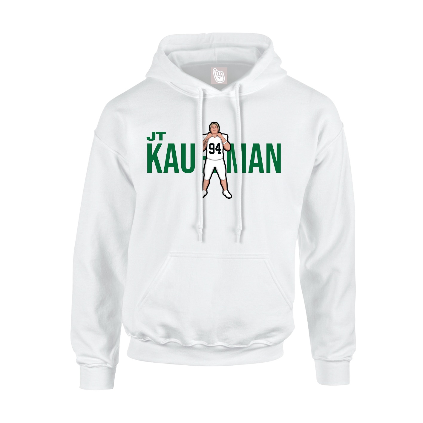 Youth Hoodie — Player Name in White
