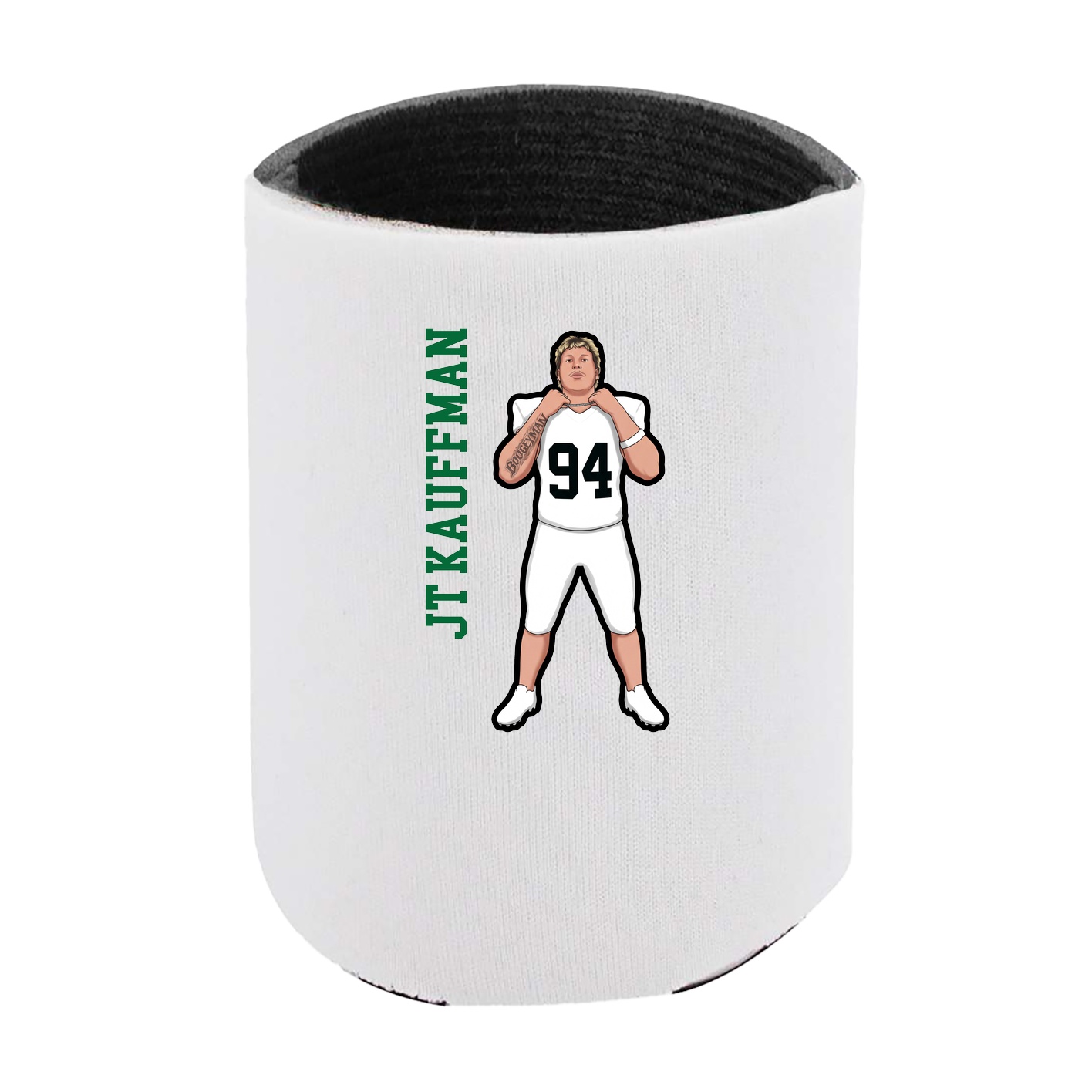 Can Holder — Name Vertical in White