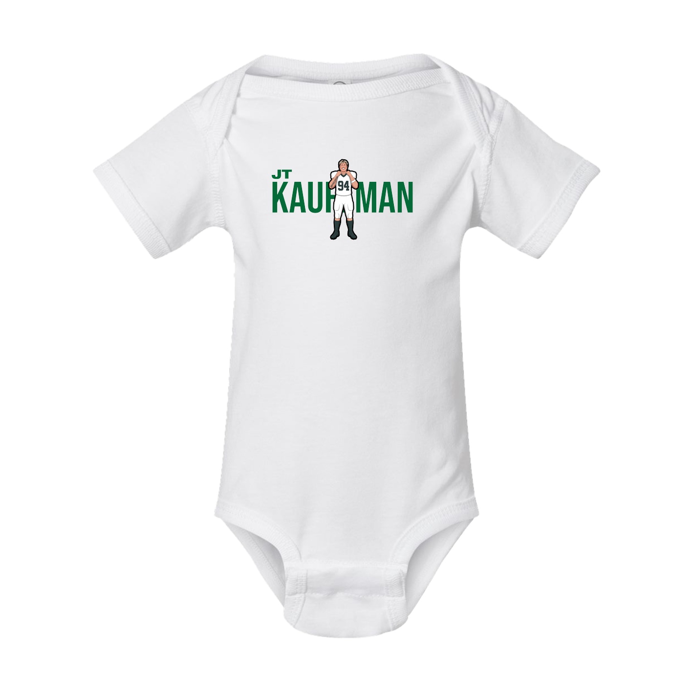 Baby Onesie — Player Name in White