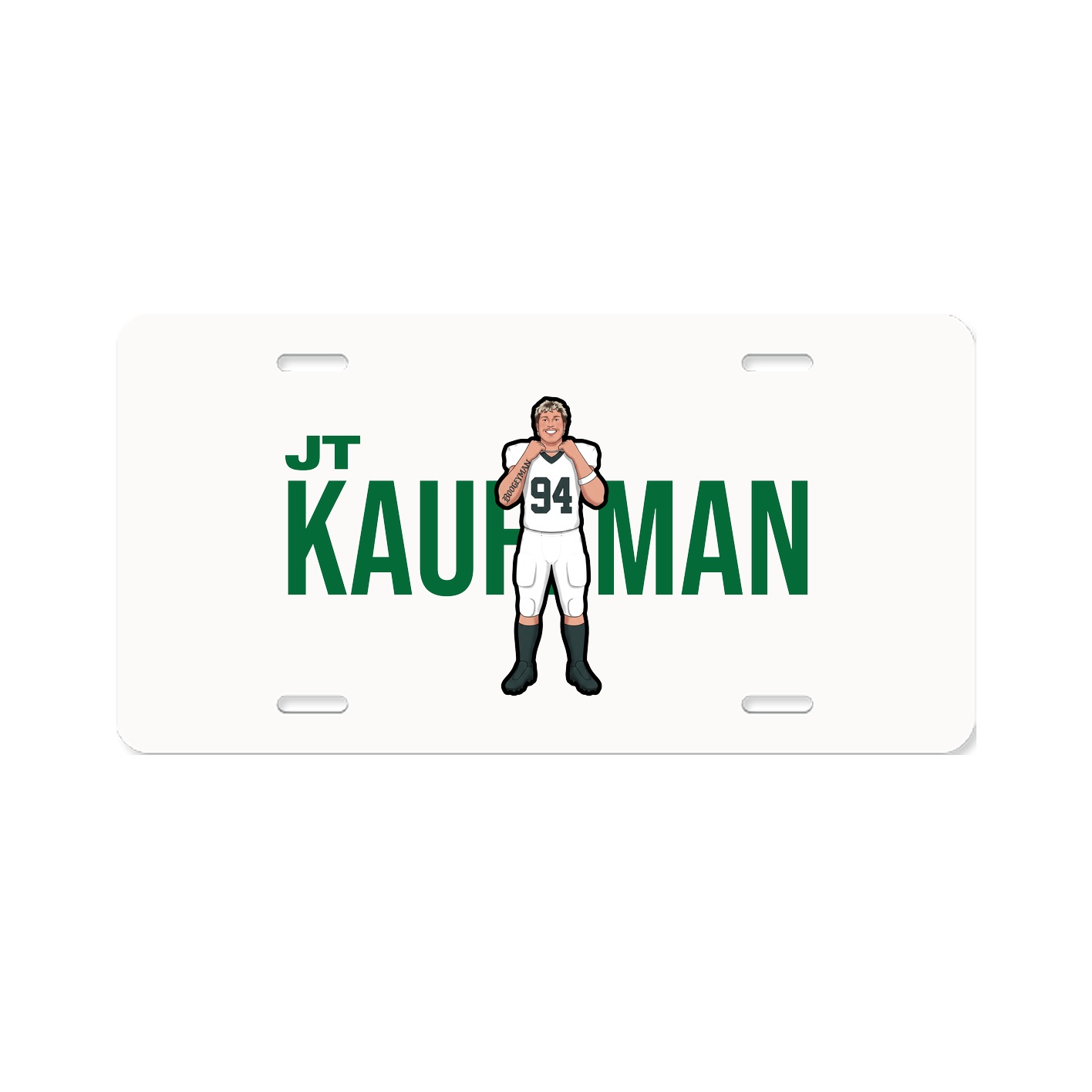 License Plate — Player Name in Classic