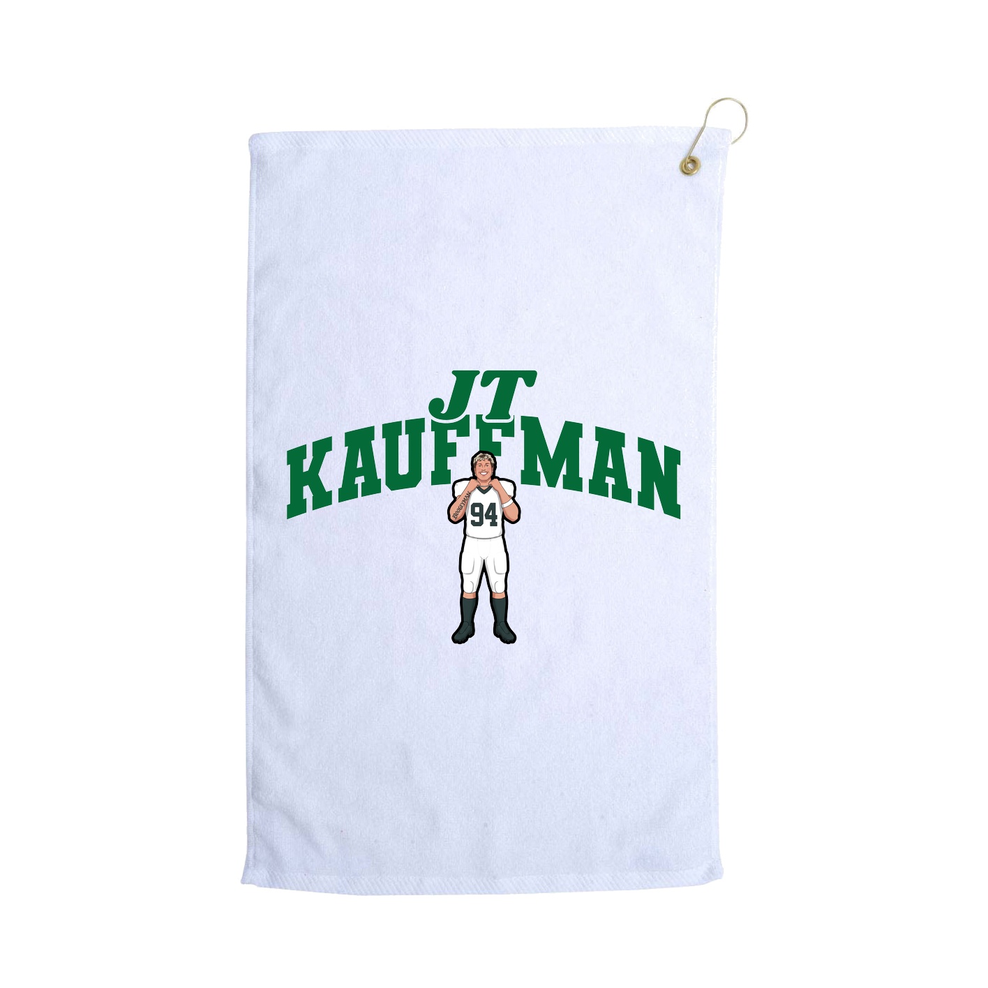 Golf Towel — Signature Arch in White
