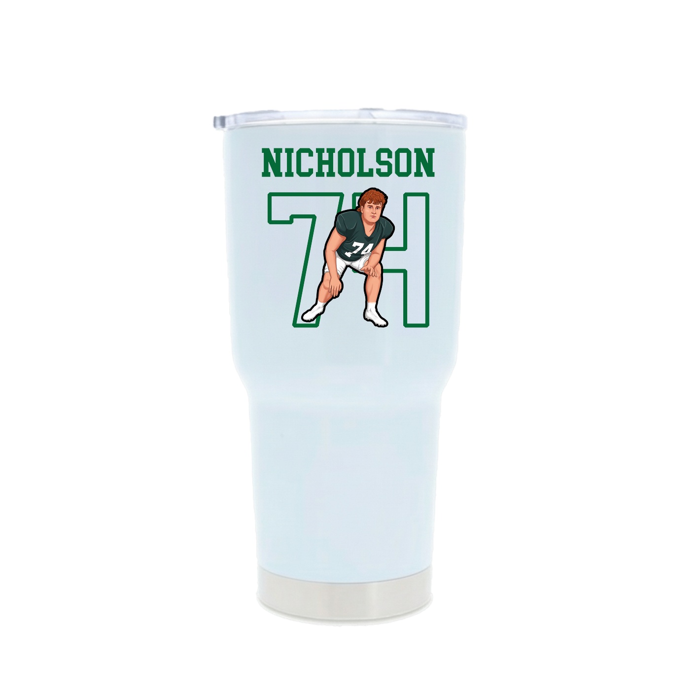 30oz Stainless Steel Tumbler — Shirsey in White