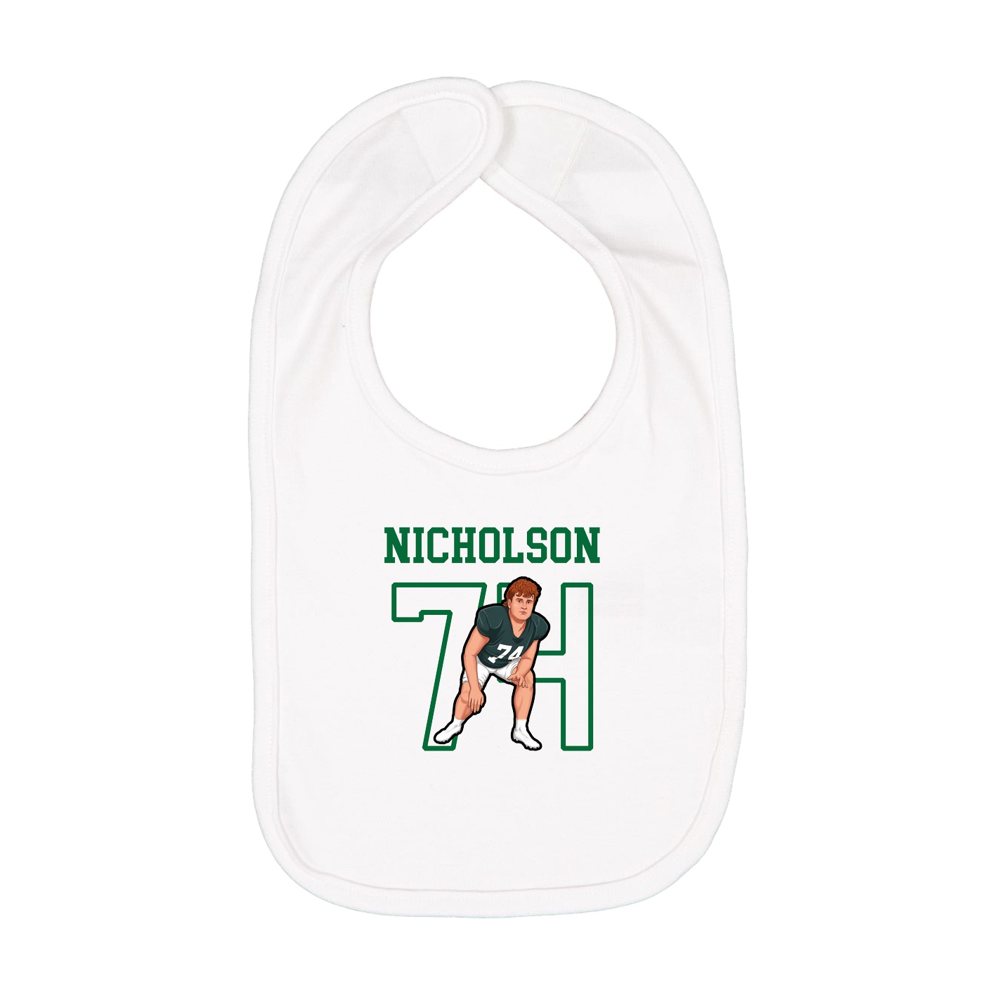 Infant Bib — Shirsey in White