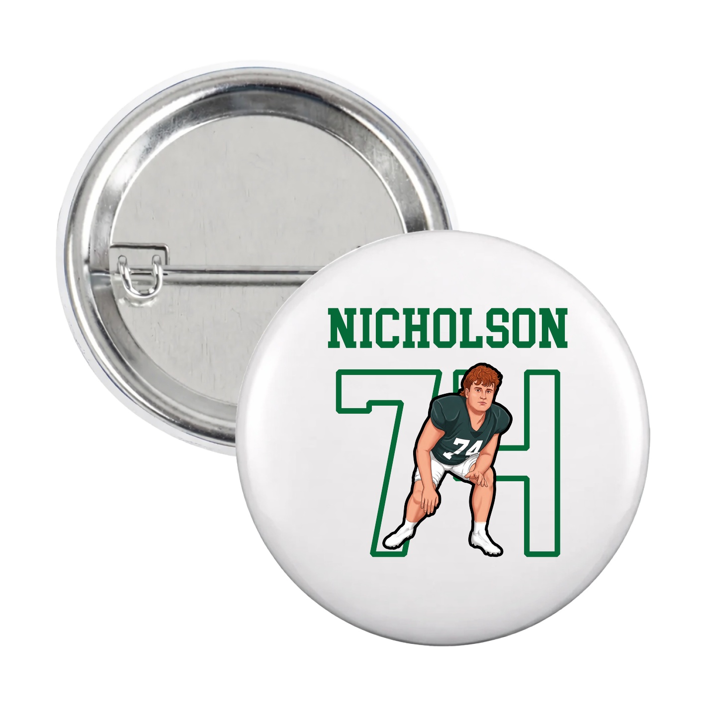 Game Day Button — Shirsey in White