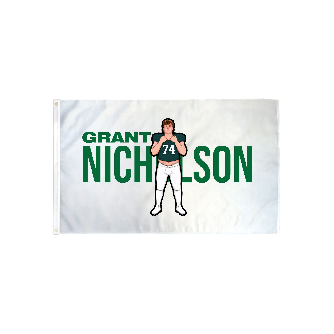 3x5 Flag — Player Name in Classic