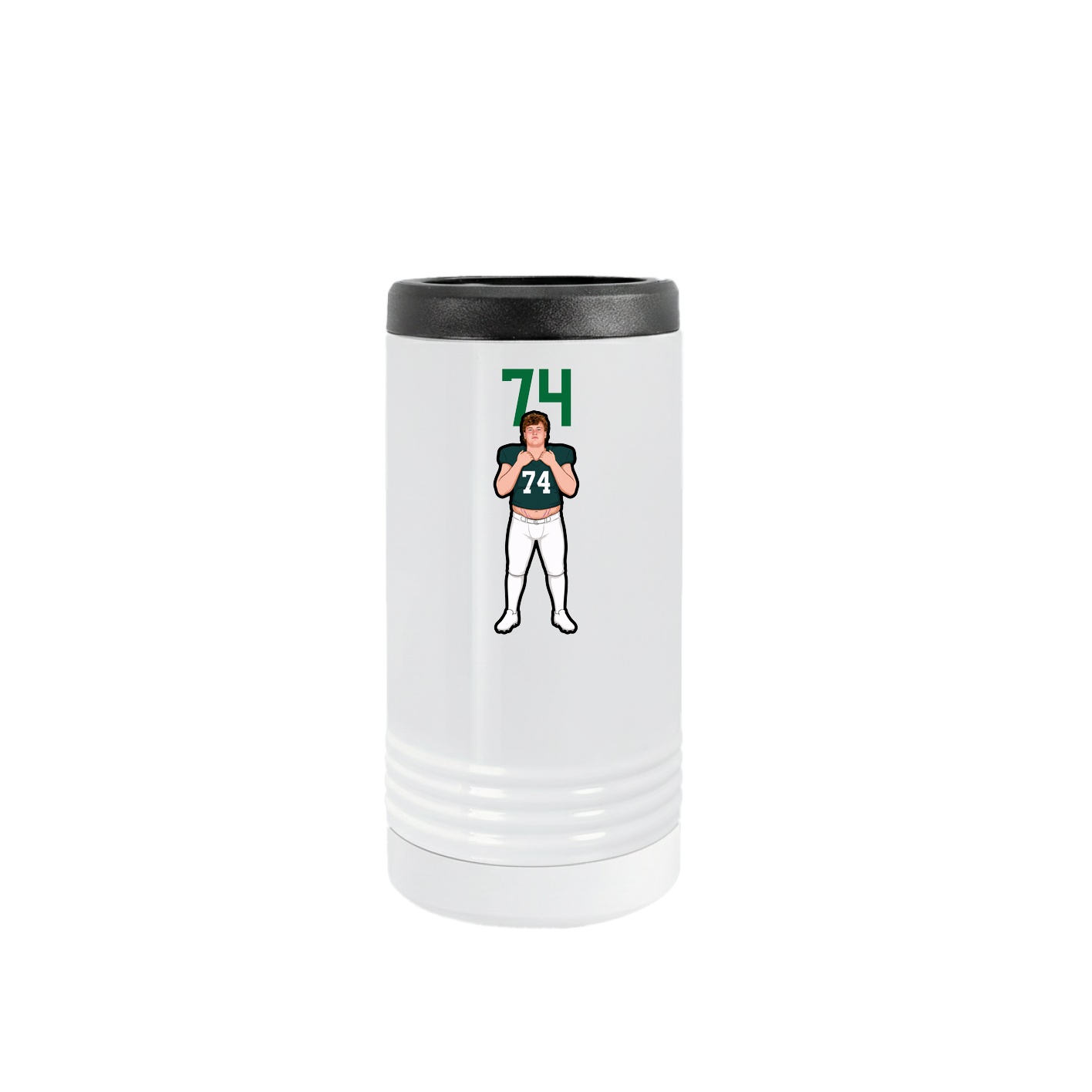 Slim Beverage Holder — Number Top in White