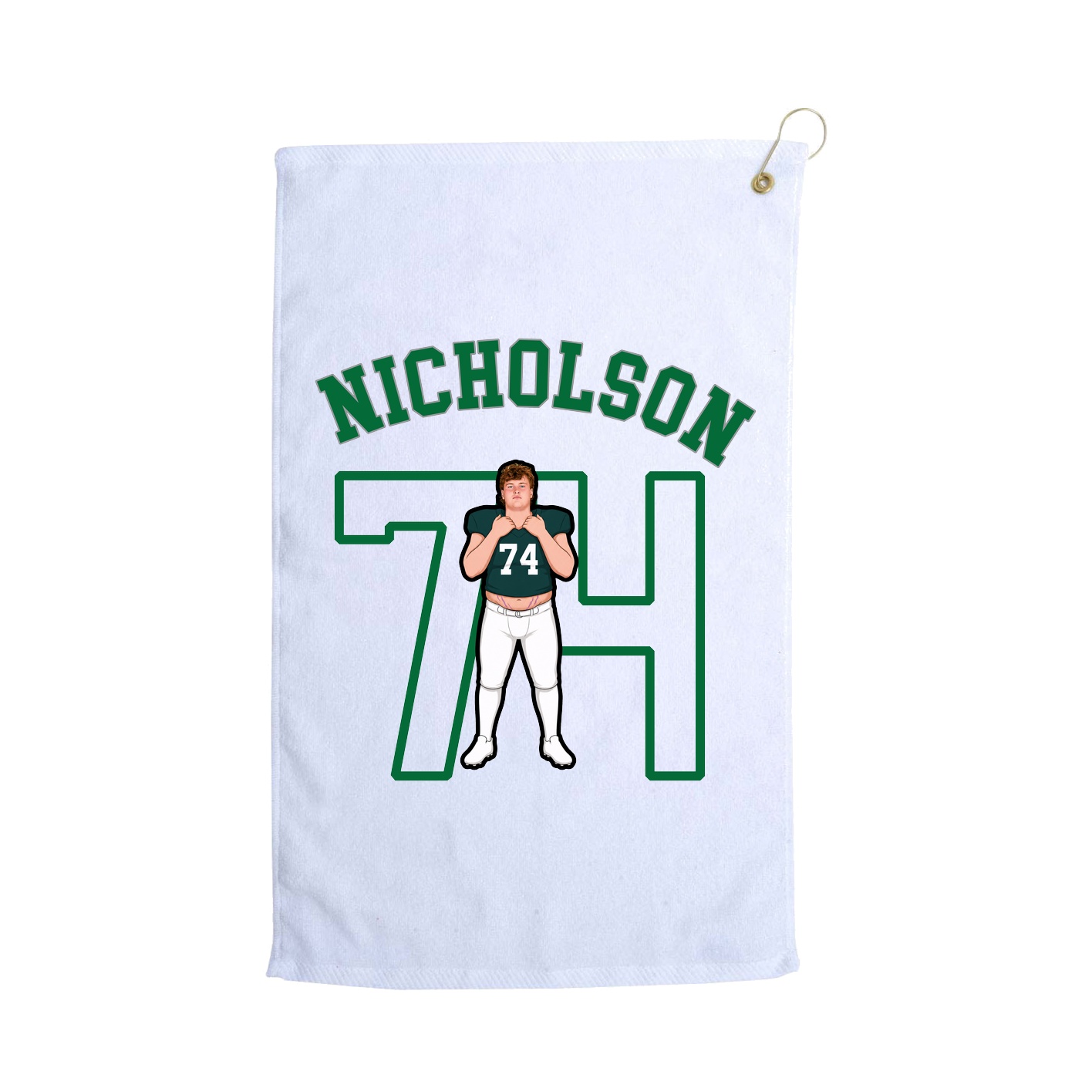 Golf Towel — Shirsey Arch in White