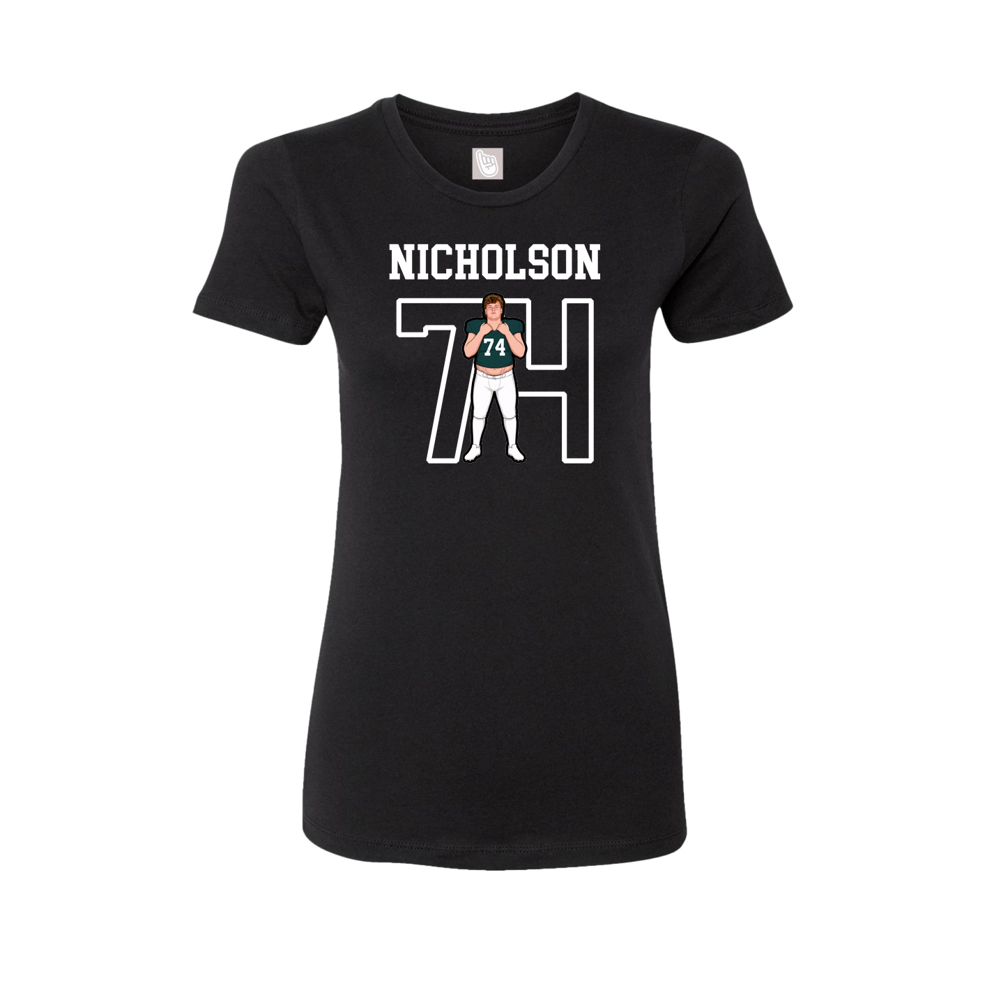 Fitted Women's Tee — Shirsey in Black