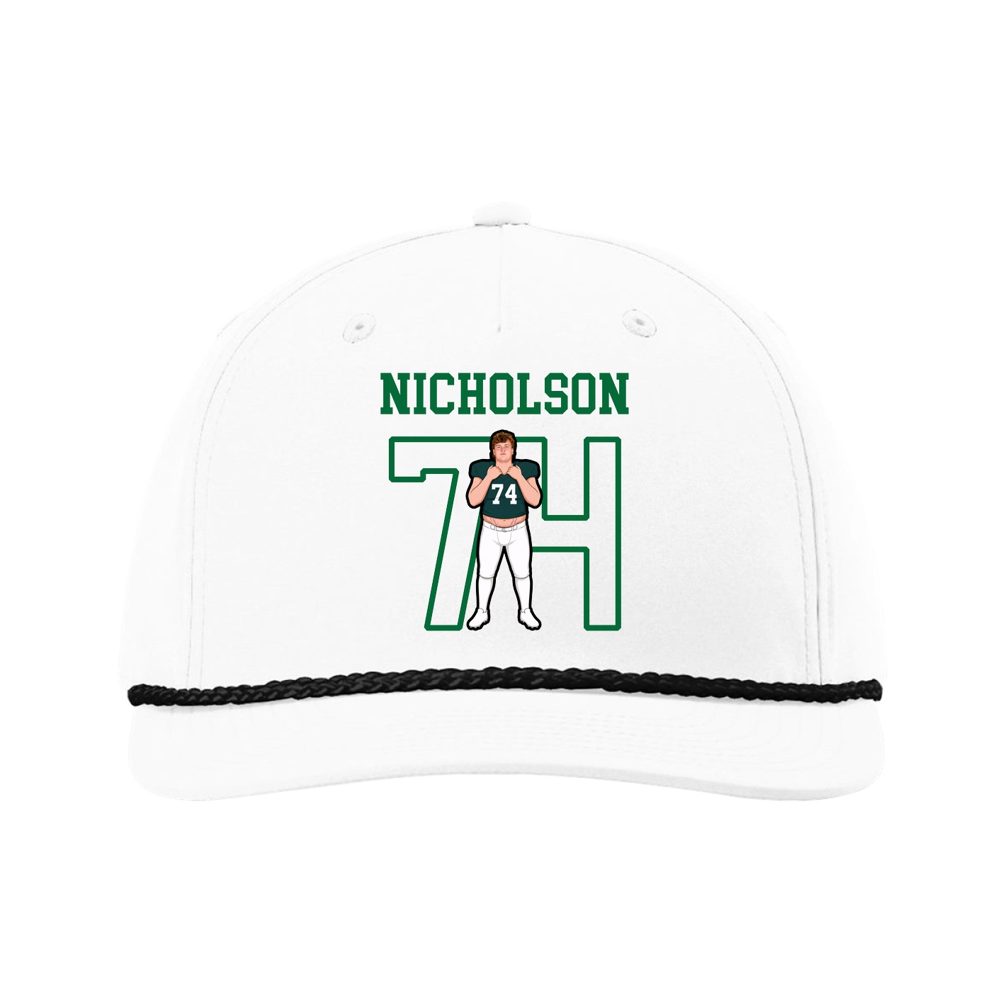 Five-Panel Classic Rope Cap — Shirsey in White