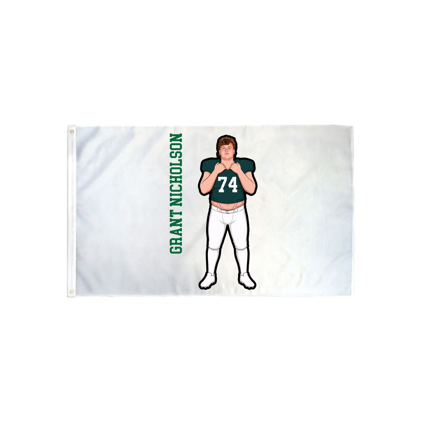 3x5 Flag — Name Vertical in Classic
