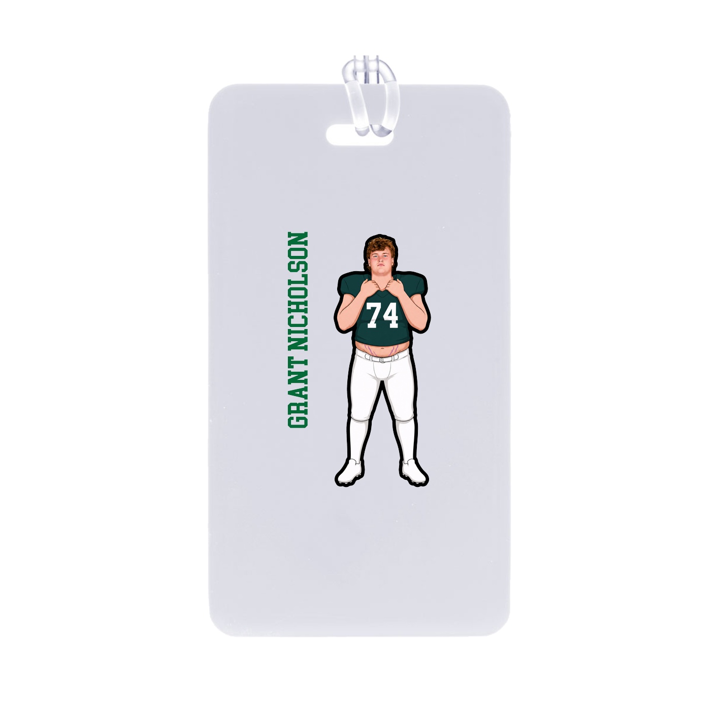 Bag Tag — Name Vertical in Classic