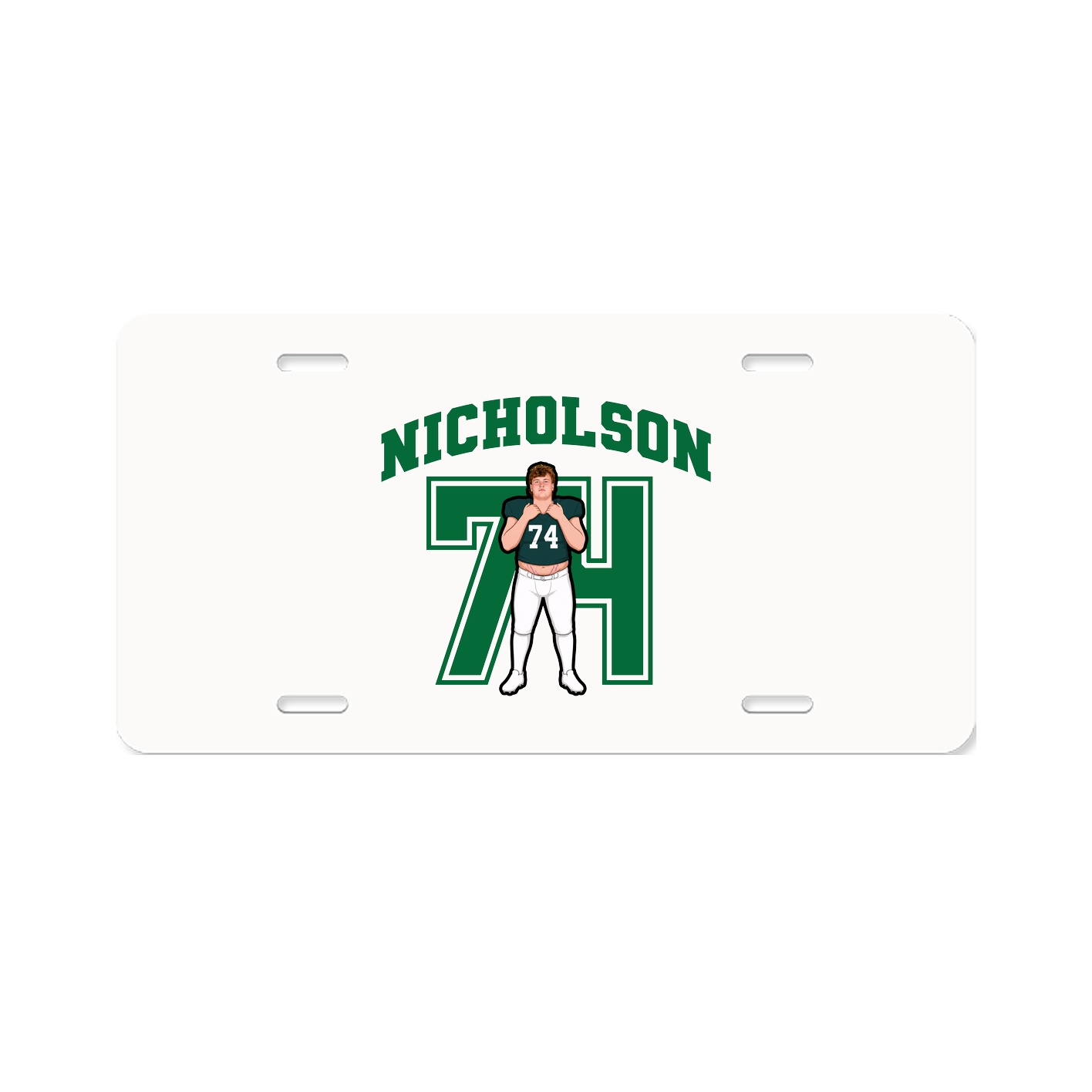 License Plate — Number in Classic