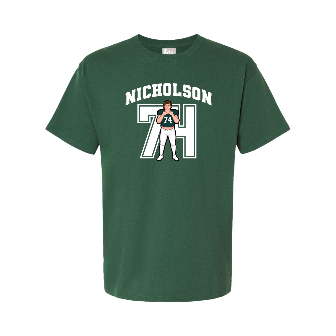 Tee — Number in Green
