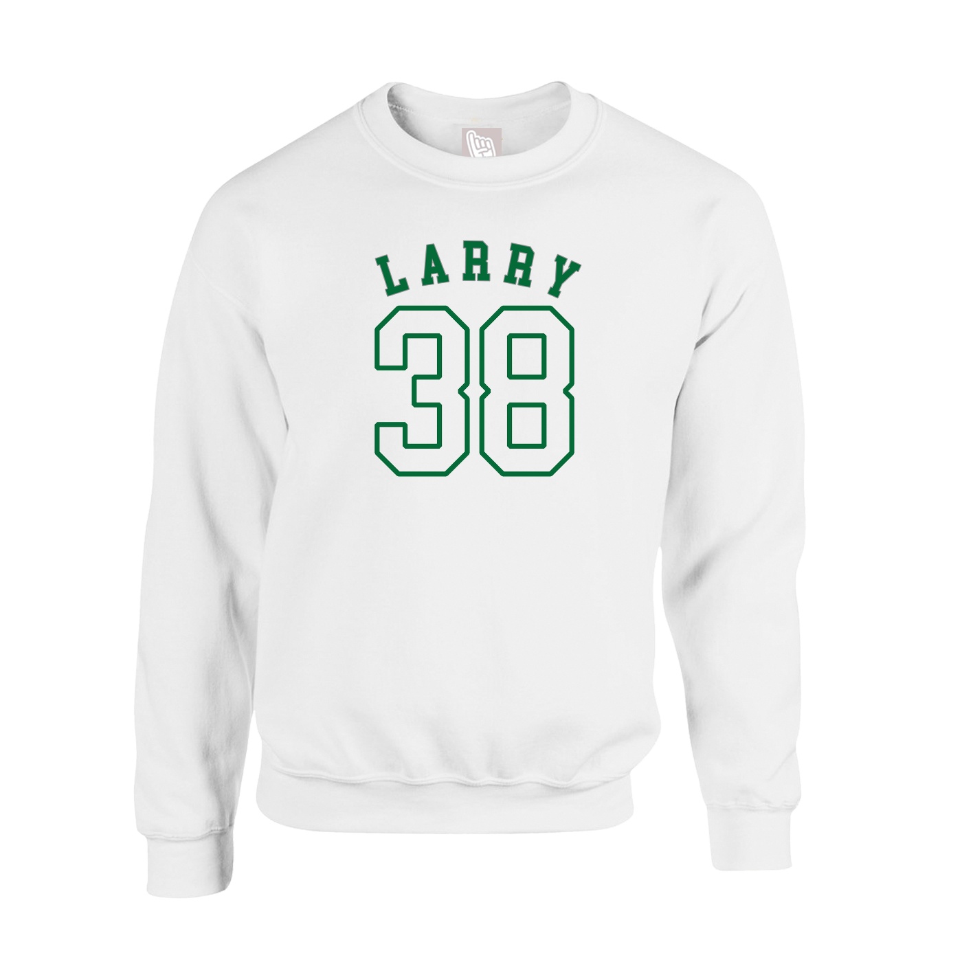 Fleece Crew — Shirsey Arch in White