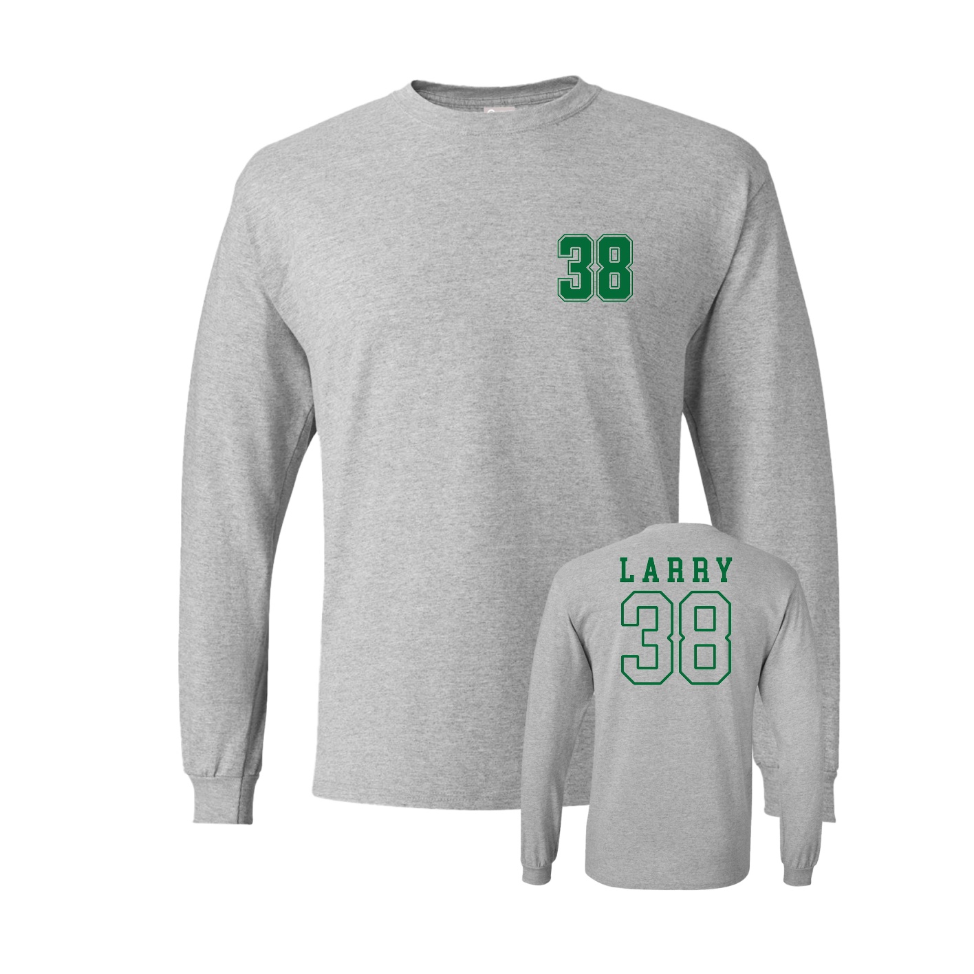 Long Sleeve Tee — Chest Back in Grey