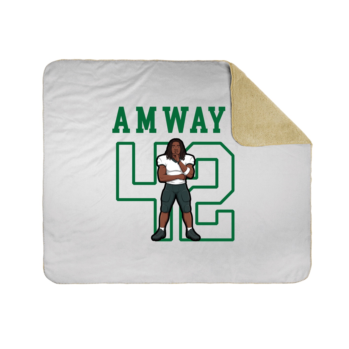 Throw Blanket — Shirsey in White