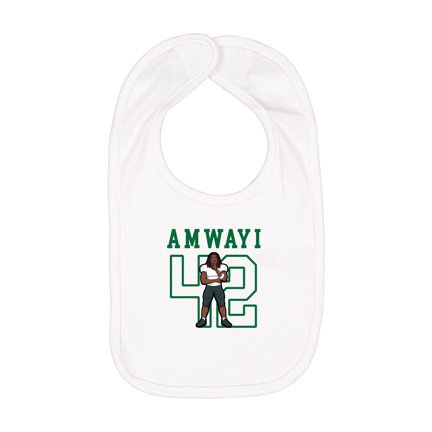 Infant Bib — Shirsey in White