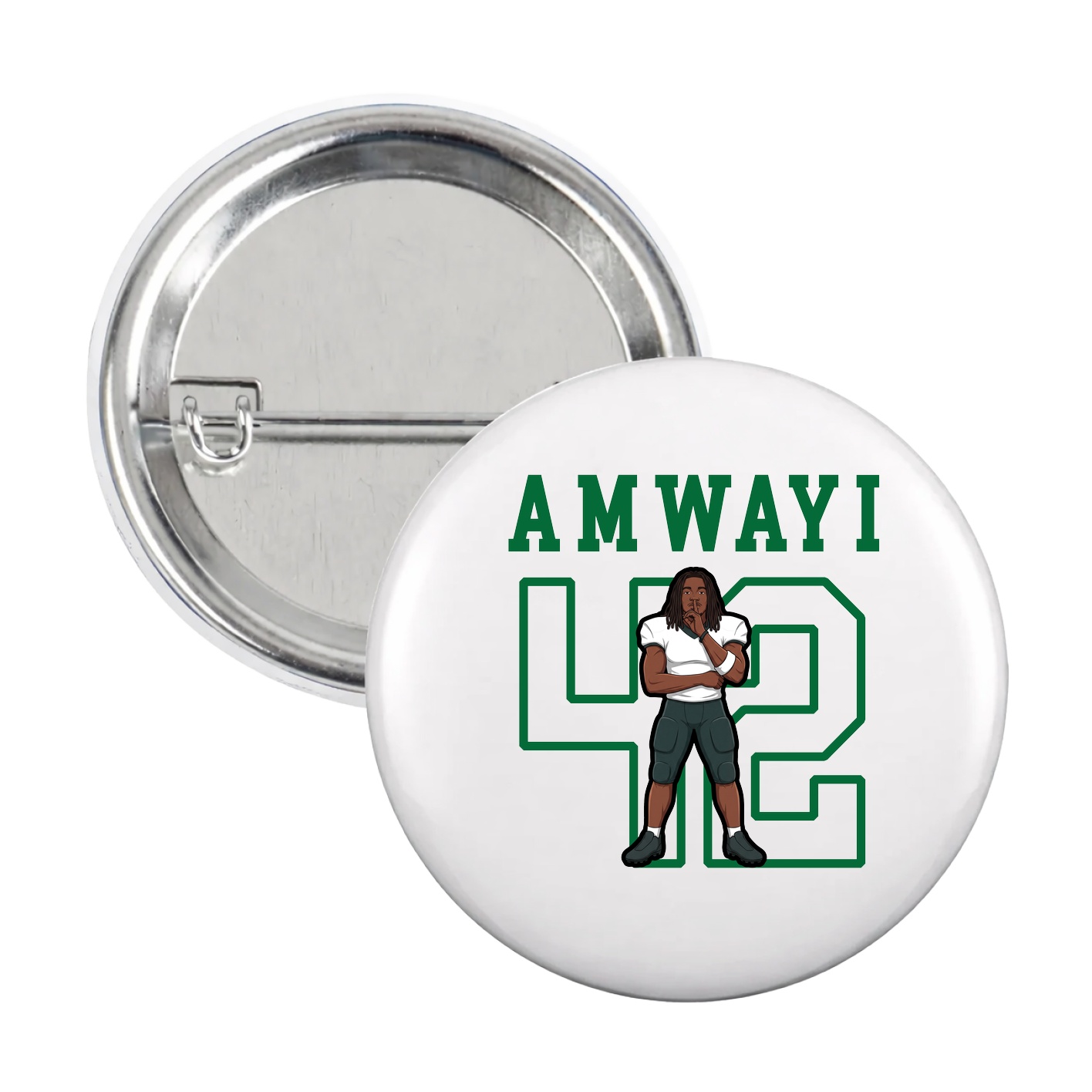 Game Day Button — Shirsey in White