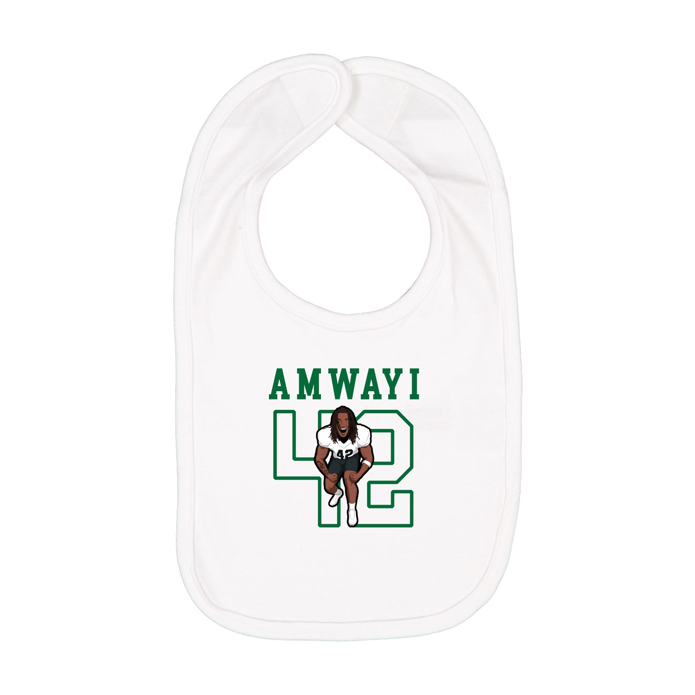 Infant Bib — Shirsey in White