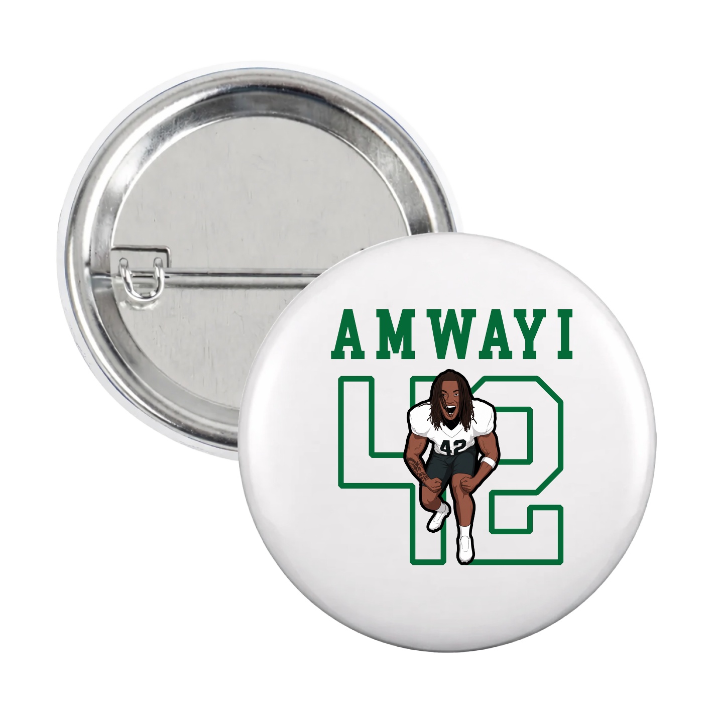 Game Day Button — Shirsey in White