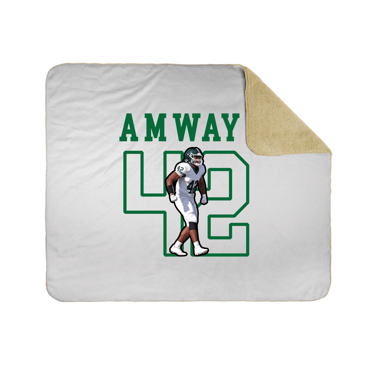 Throw Blanket — Shirsey in White