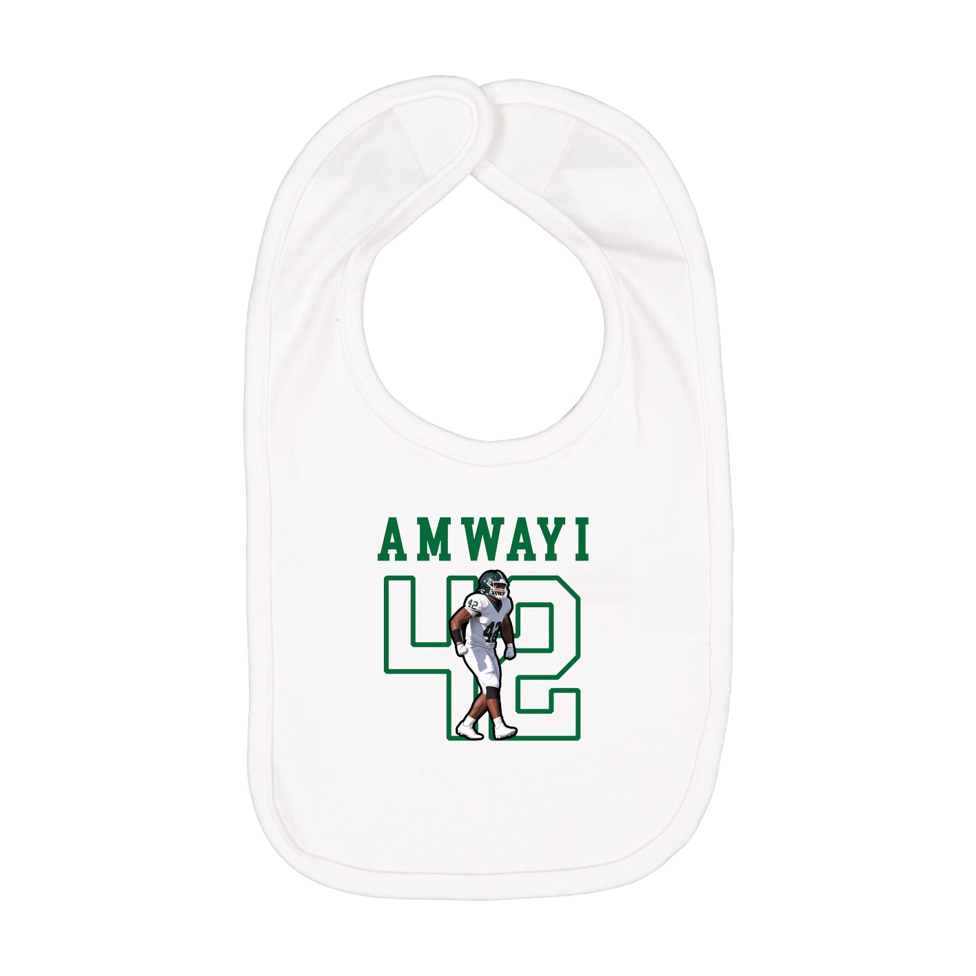 Infant Bib — Shirsey in White