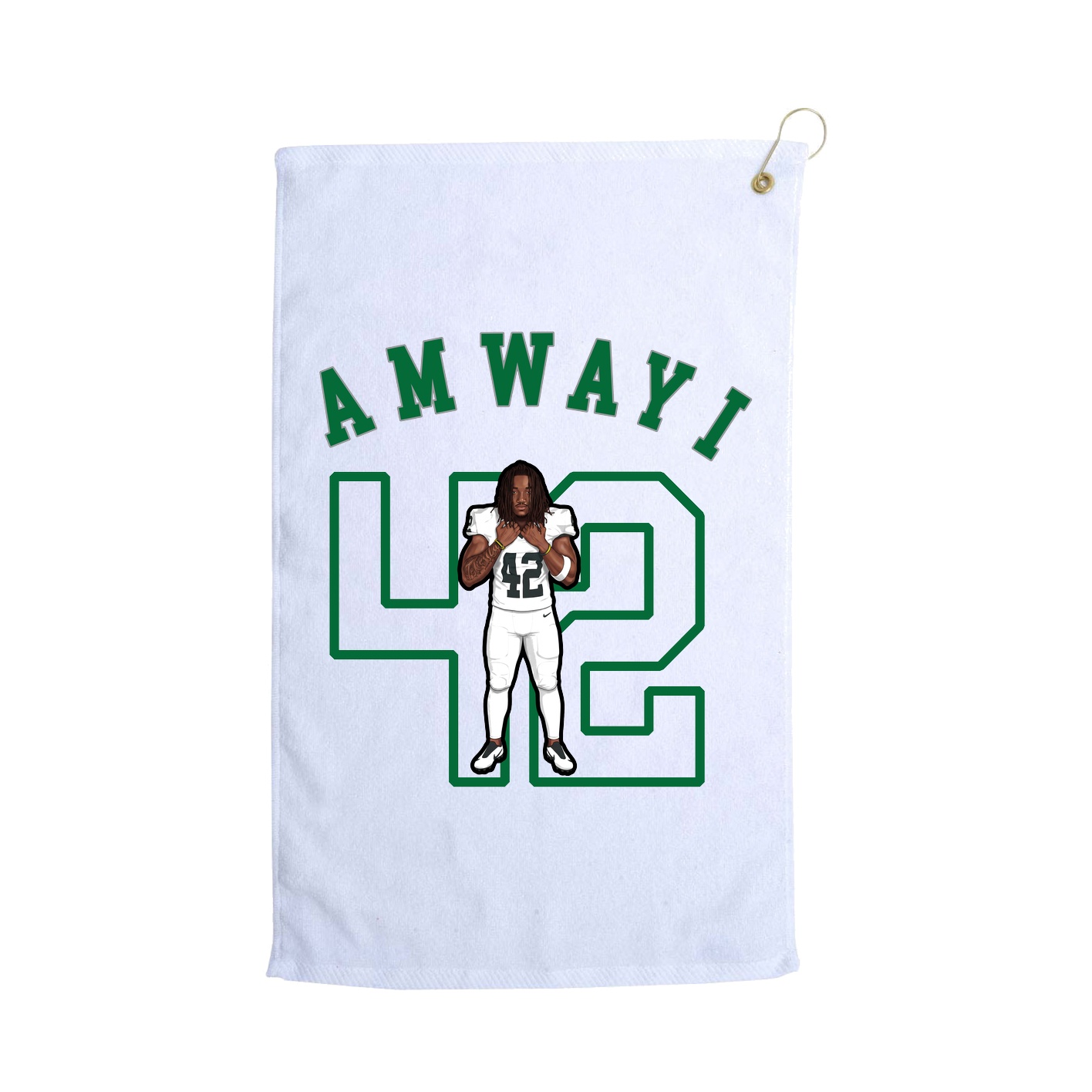 Golf Towel — Shirsey Arch in White