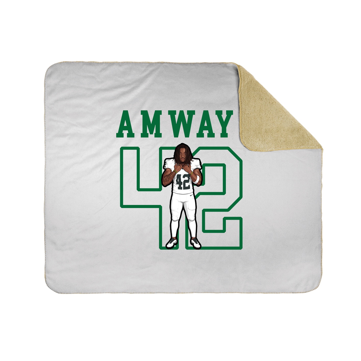 Throw Blanket — Shirsey in White