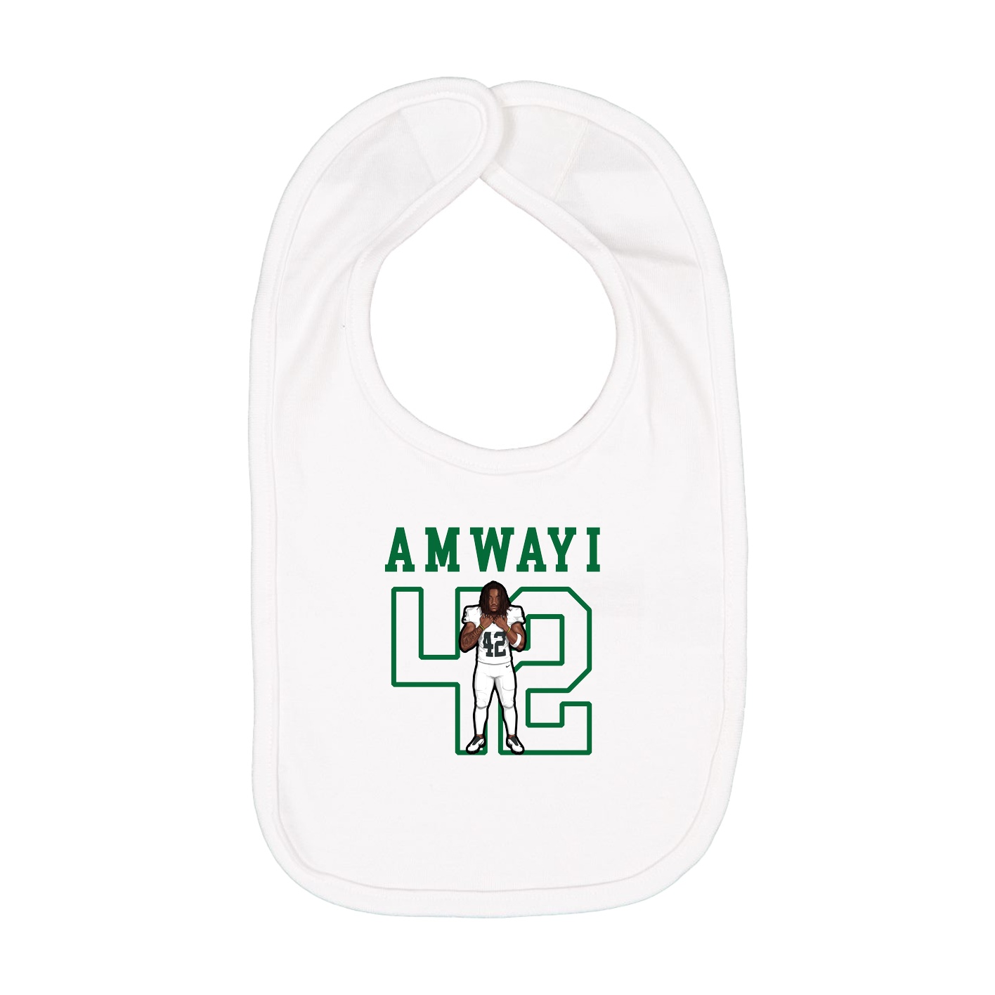 Infant Bib — Shirsey in White