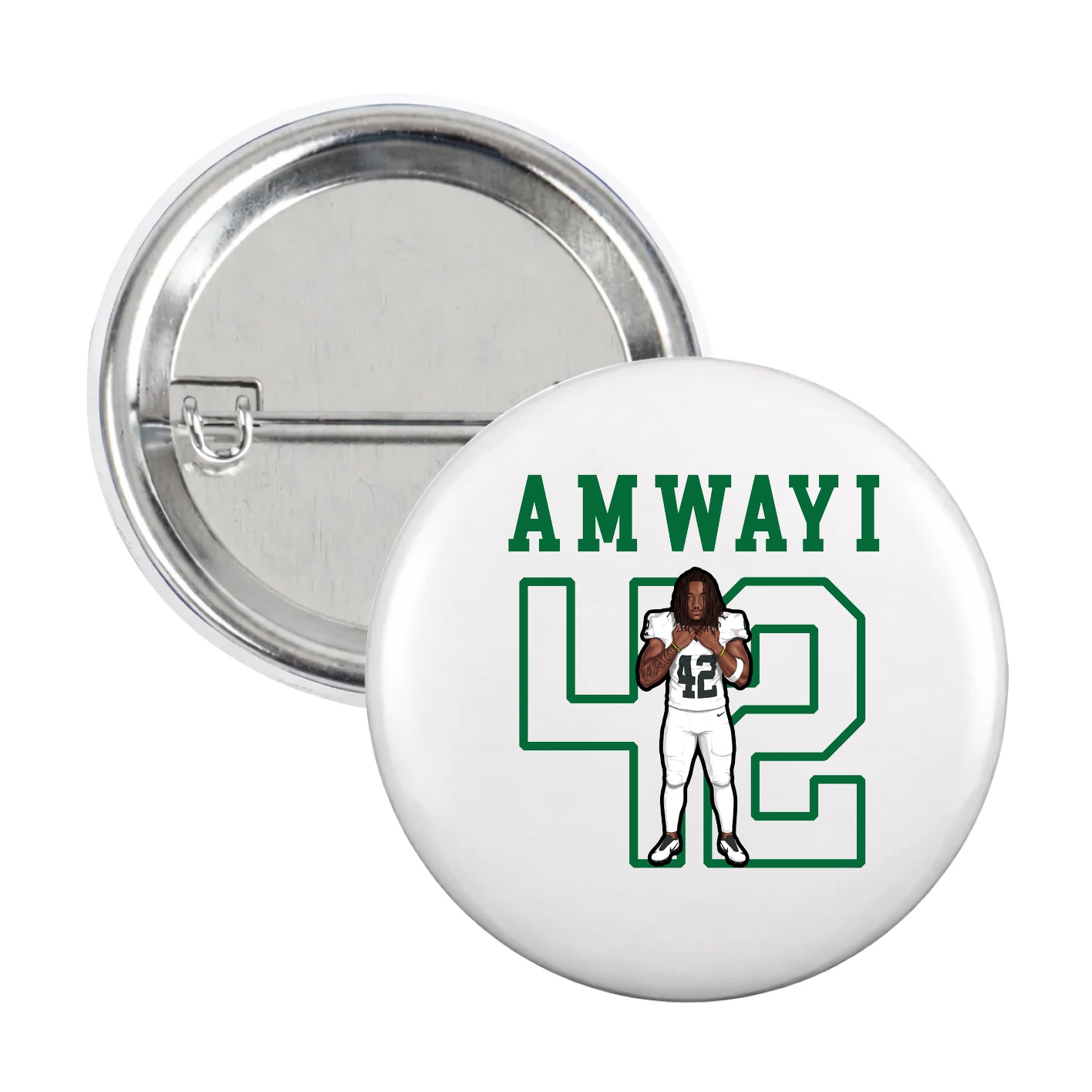 Game Day Button — Shirsey in White