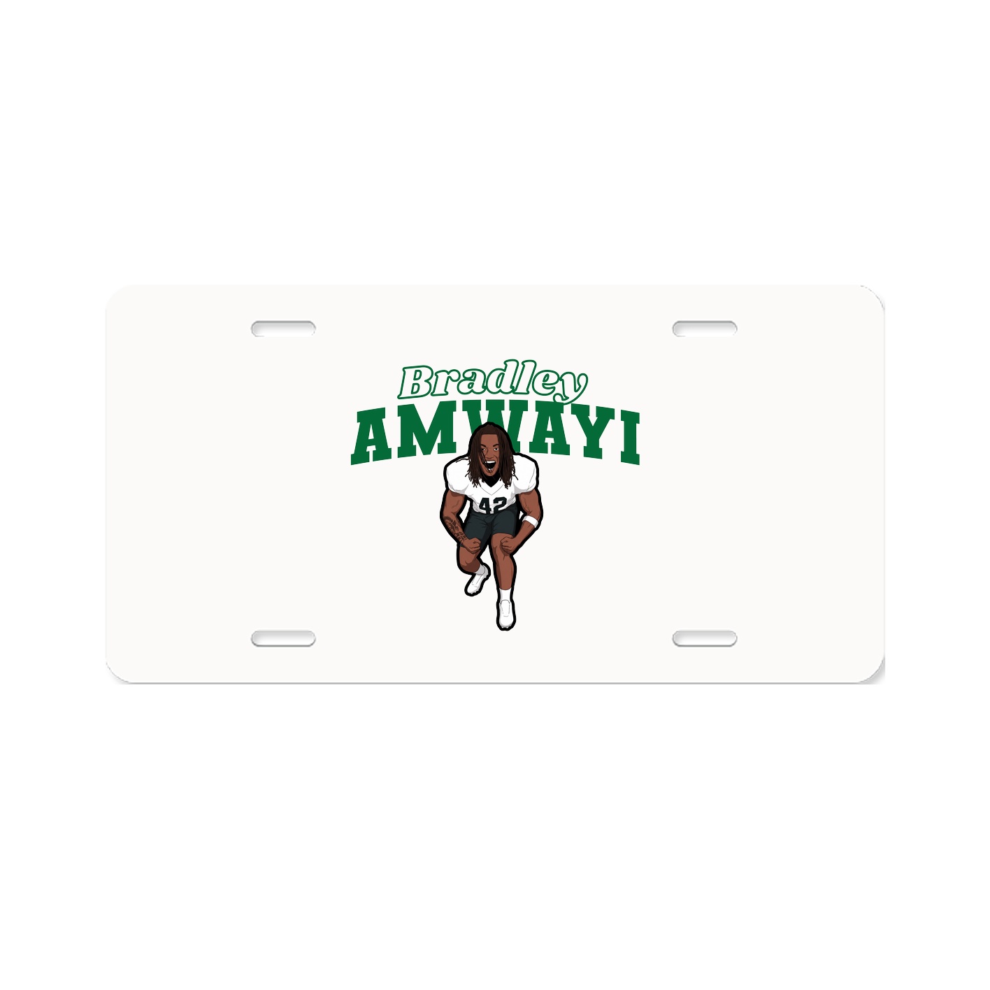 License Plate — Name Arch in Classic