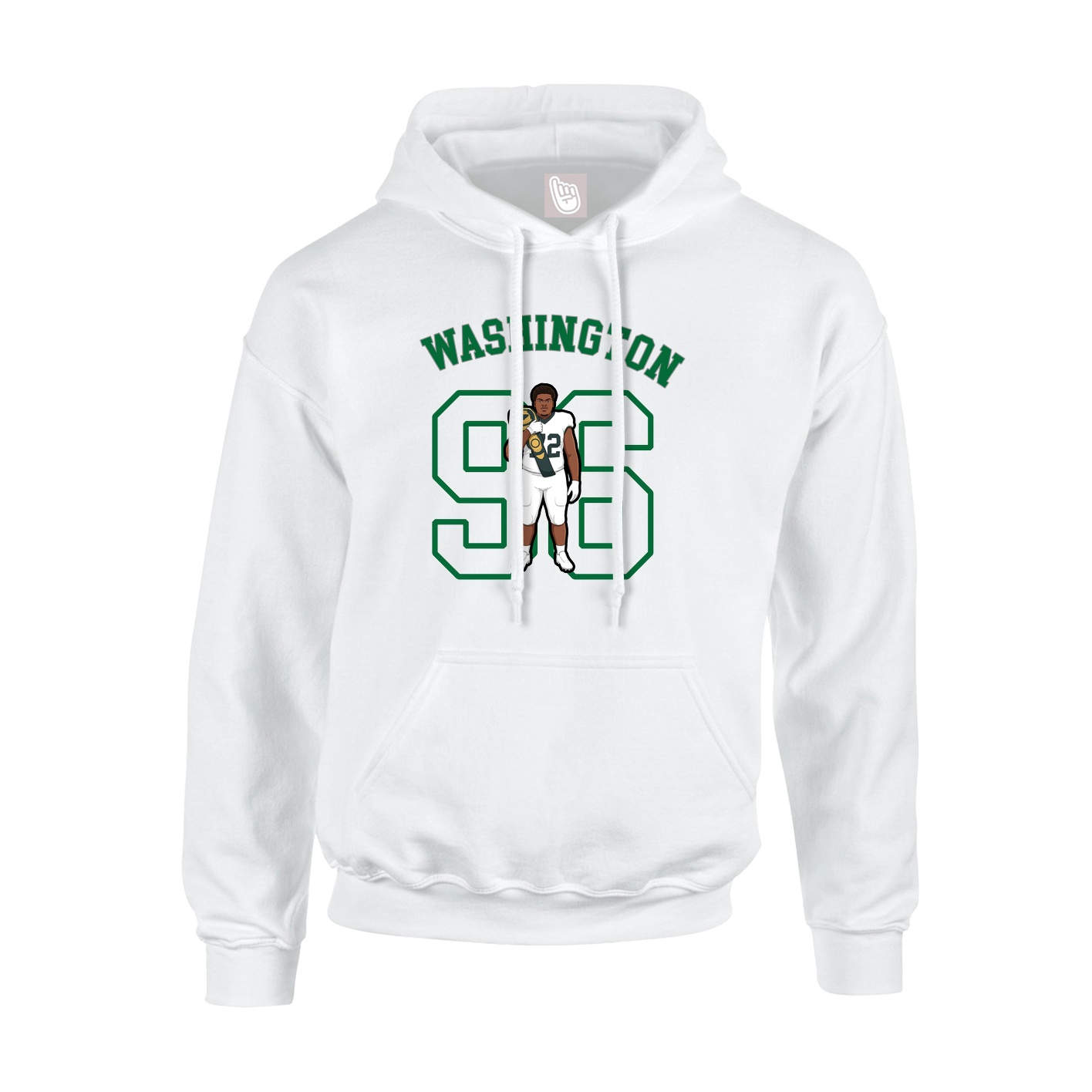 Youth Hoodie — Shirsey Arch in White