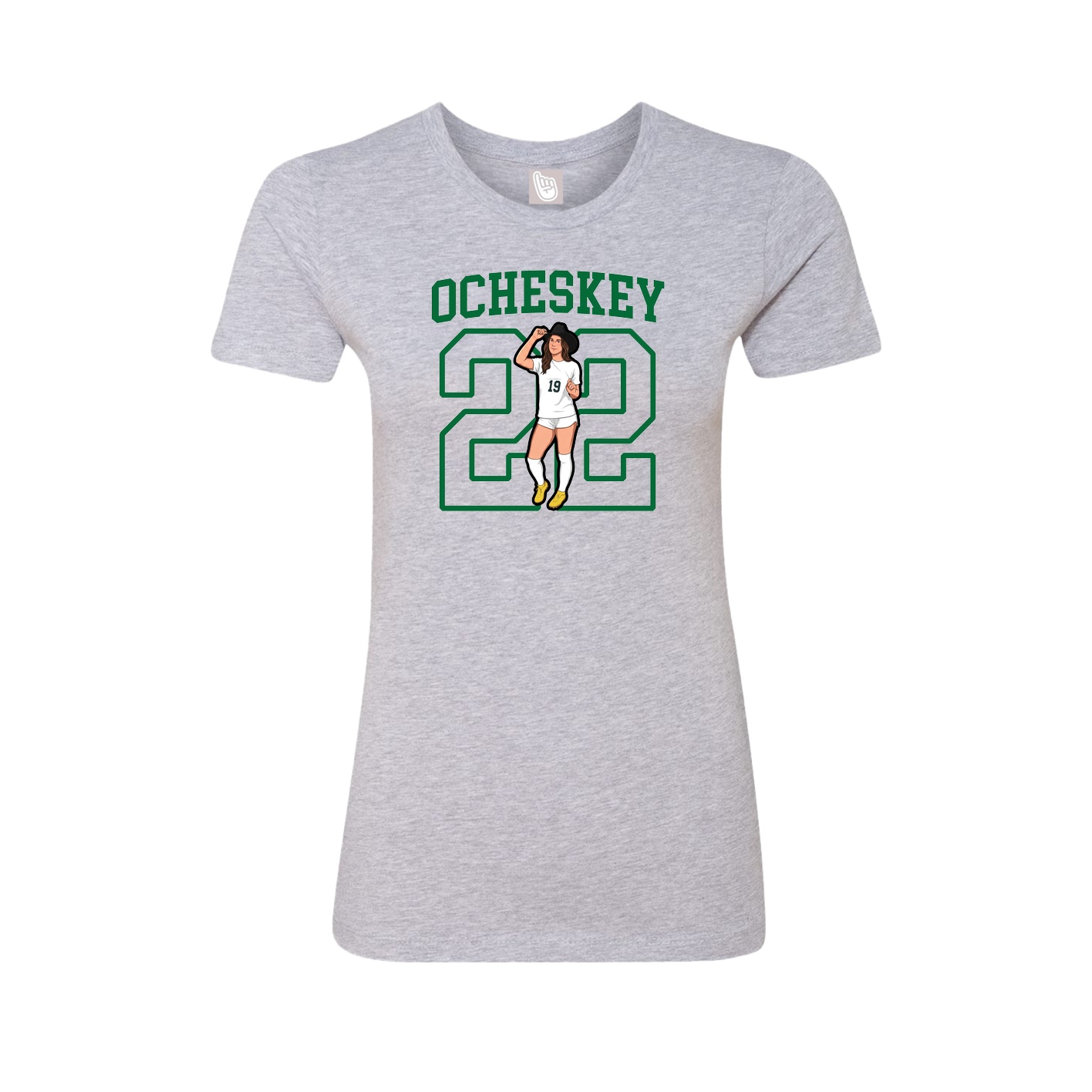 Fitted Women's Tee — Shirsey in Grey