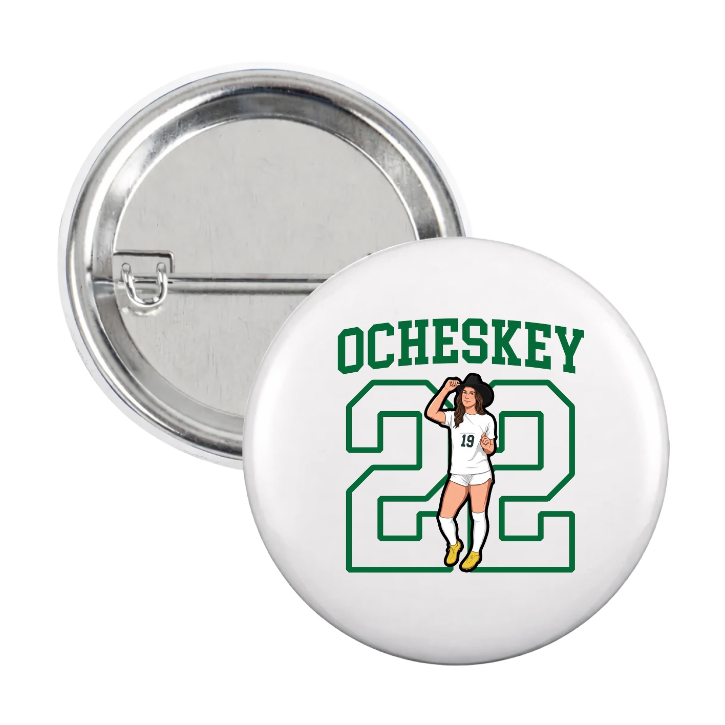 Game Day Button — Shirsey in White