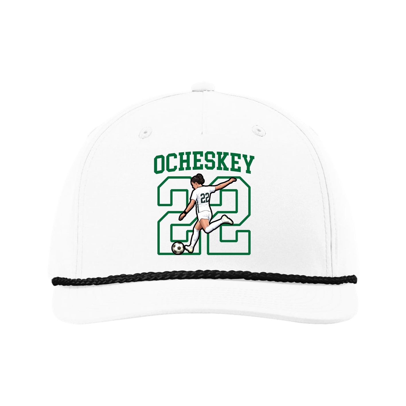 Five-Panel Classic Rope Cap — Shirsey in White