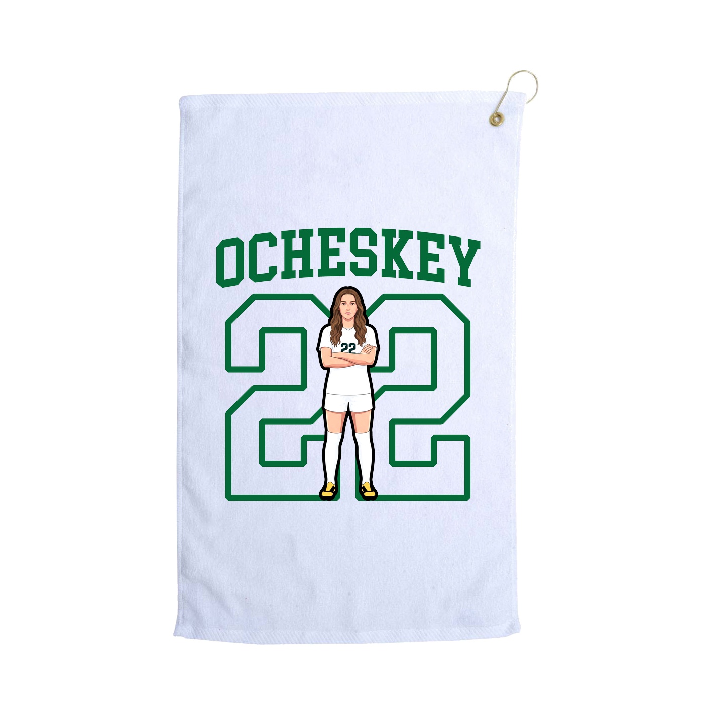 Golf Towel — Shirsey in White