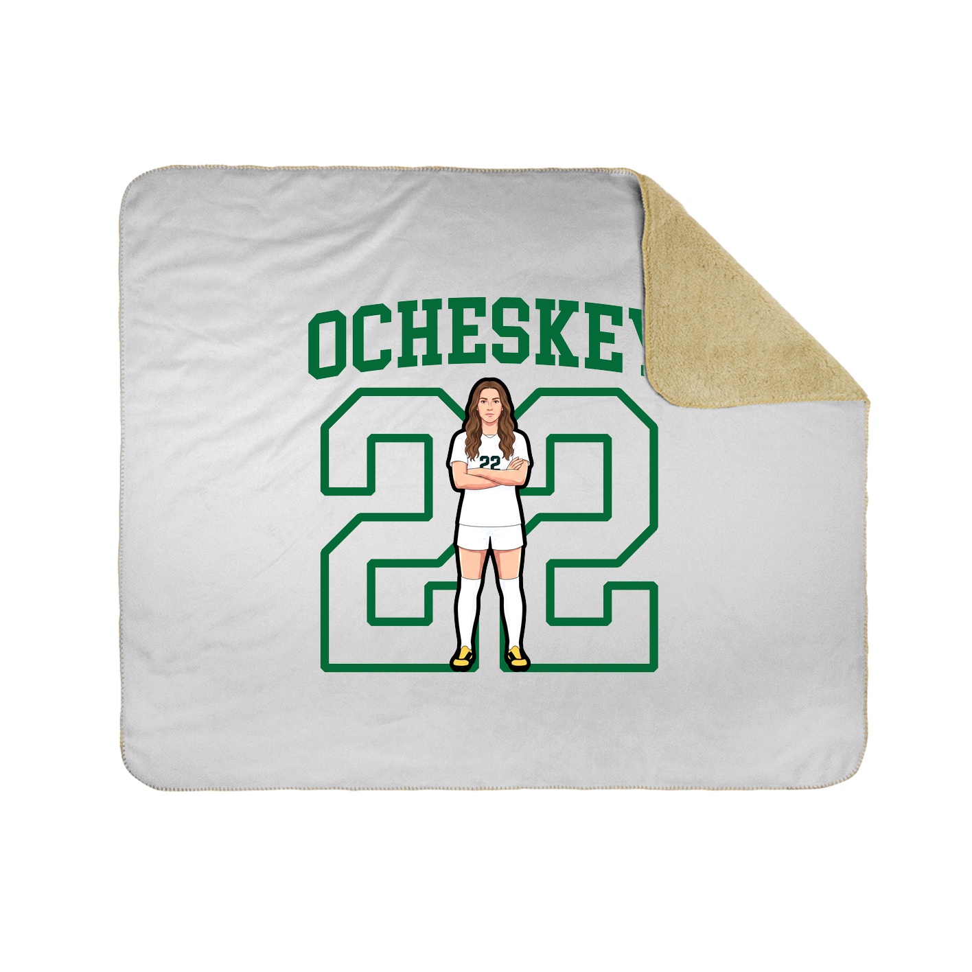 Throw Blanket — Shirsey in White