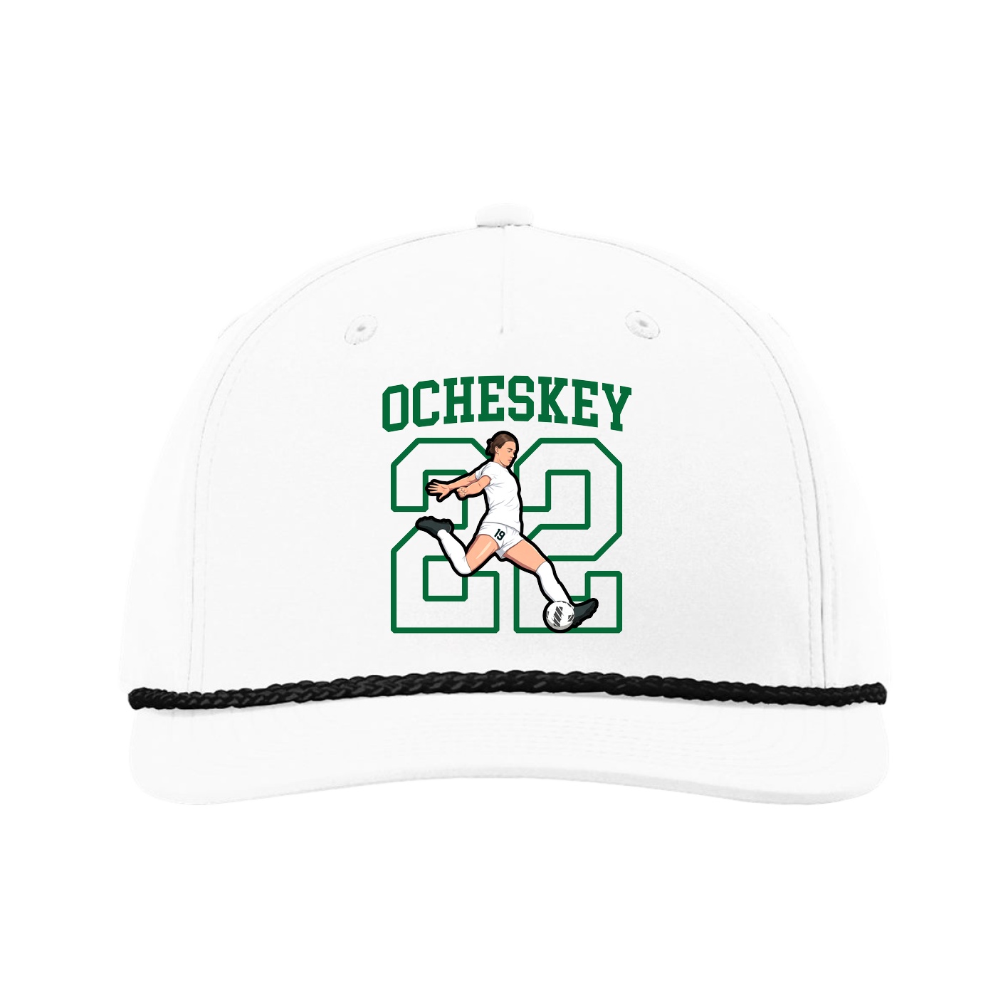 Five-Panel Classic Rope Cap — Shirsey in White