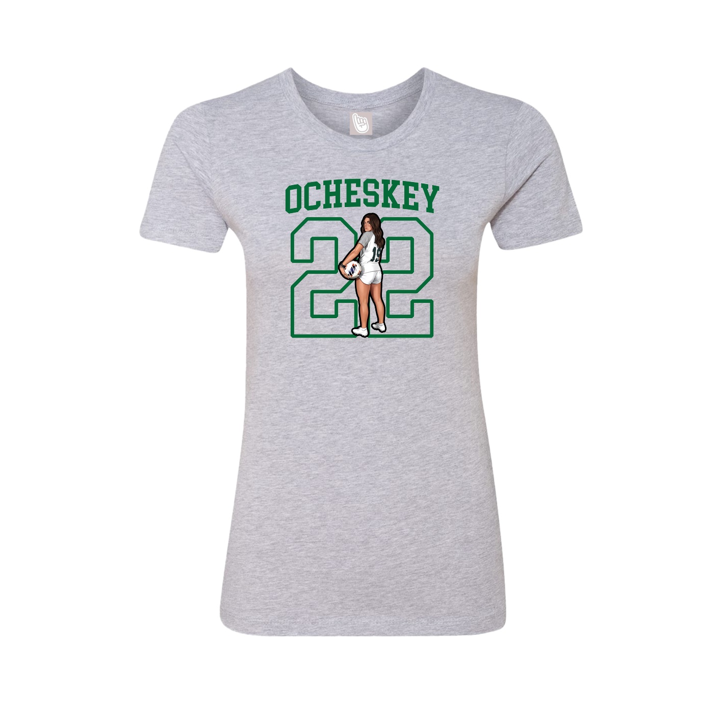 Fitted Women's Tee — Shirsey in Grey
