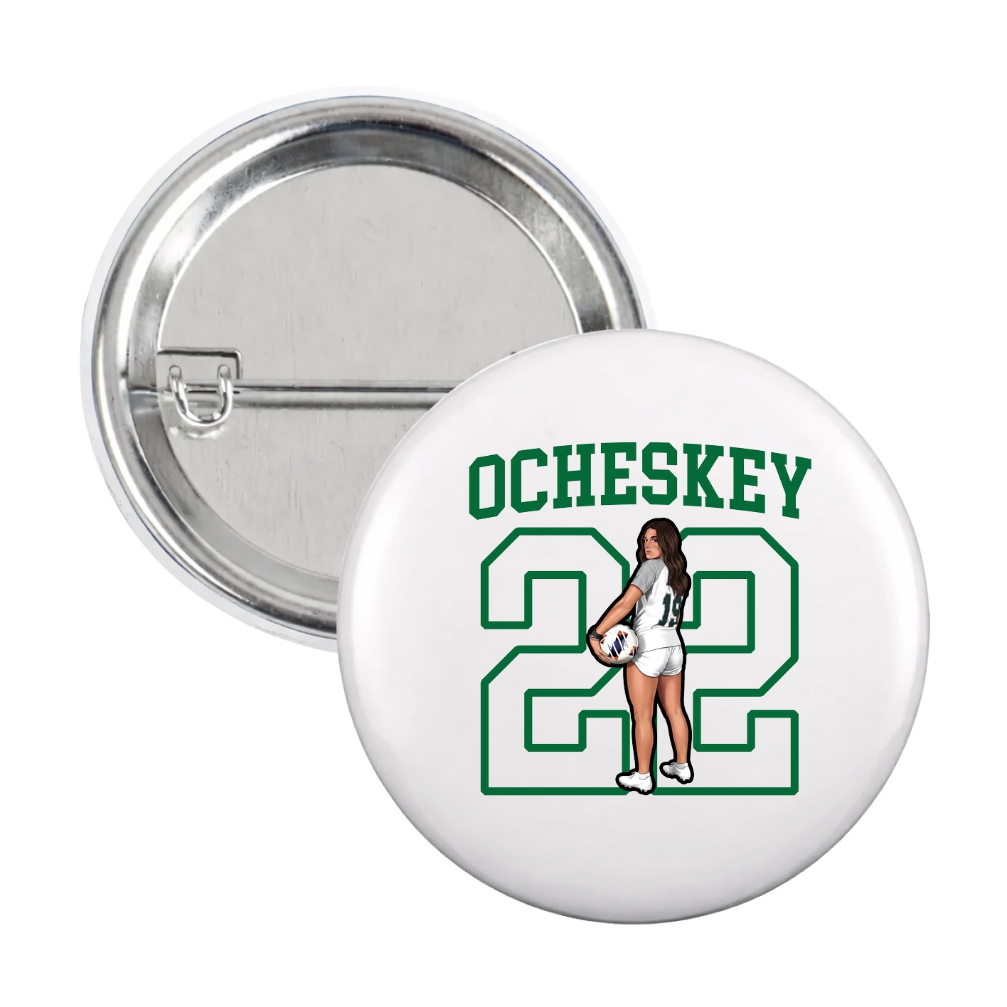 Game Day Button — Shirsey in White