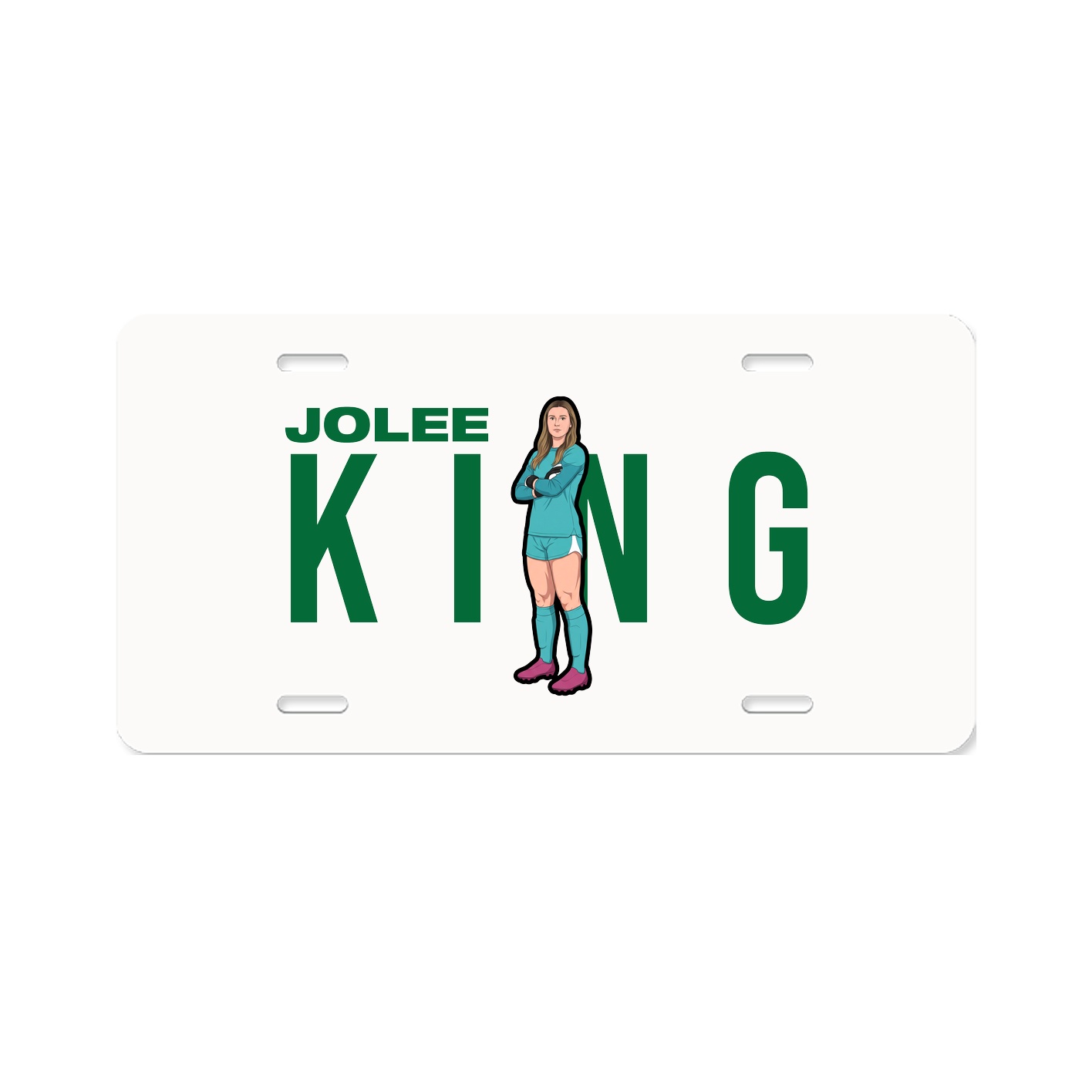 License Plate — Player Name in Classic
