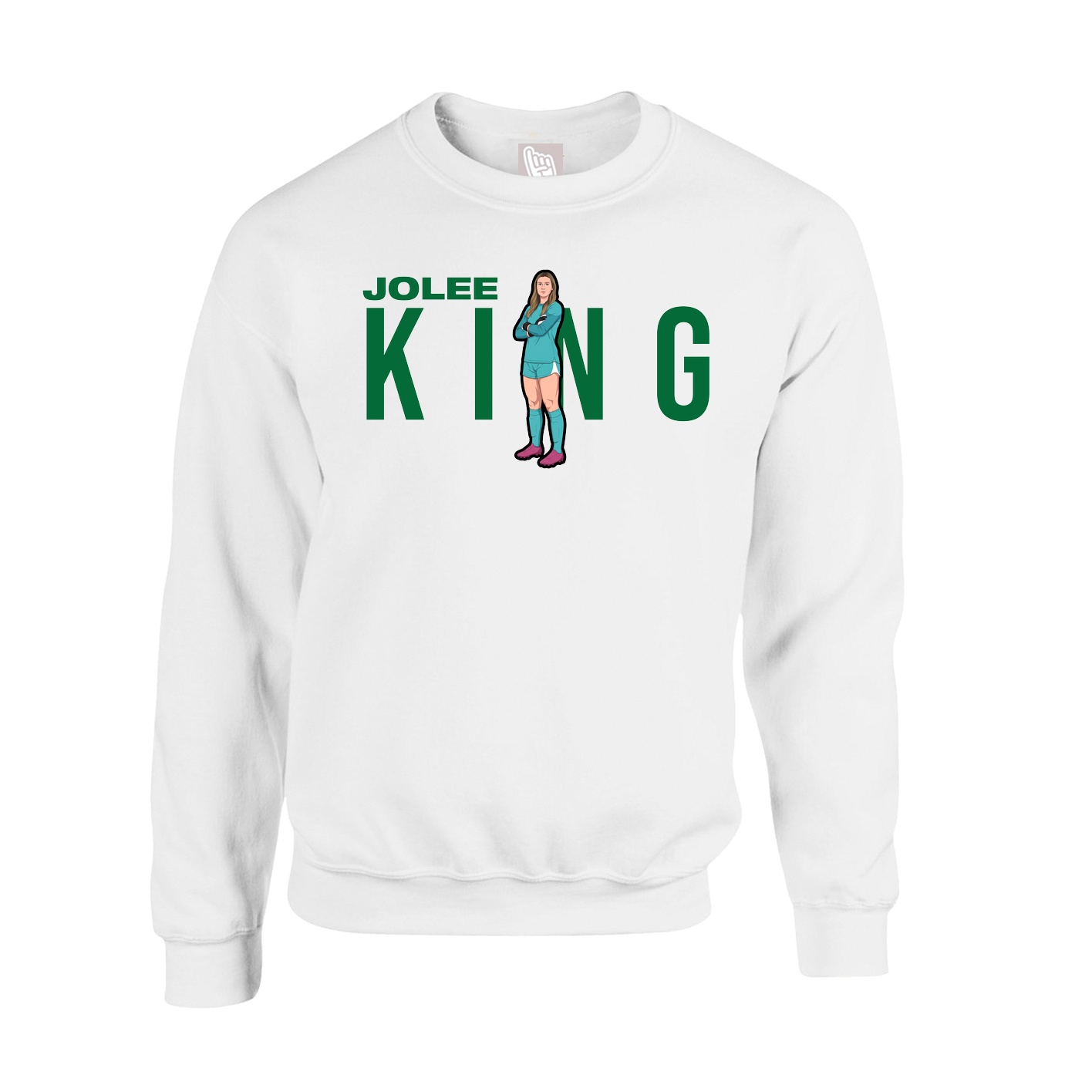 Fleece Crew — Player Name in White
