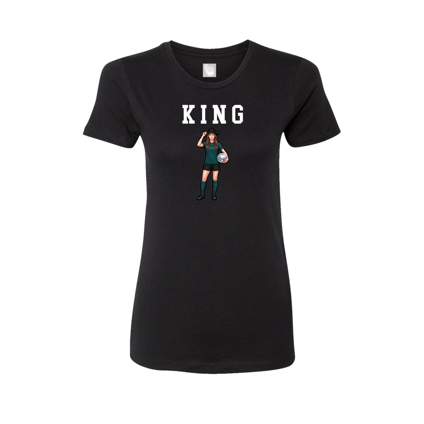 Fitted Women's Tee — Shirsey in Black
