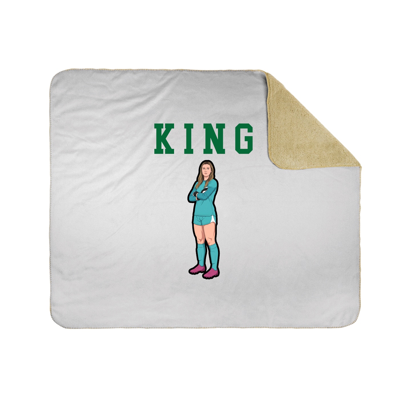 Throw Blanket — Shirsey in White